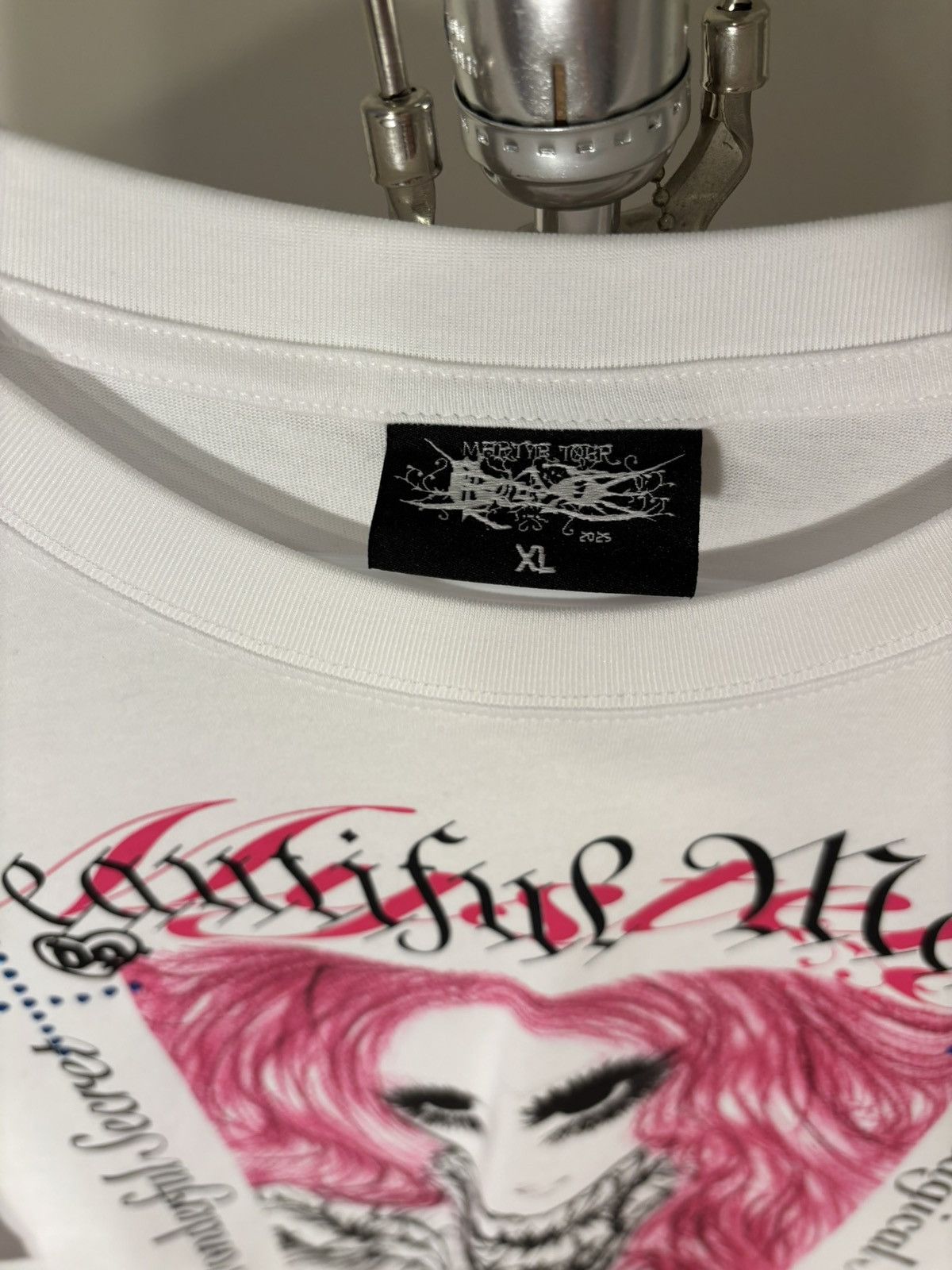 Drain Gang Bladee Martyr Tour Tshirt White Size US XL / EU 56 / 4 - 5 Thumbnail