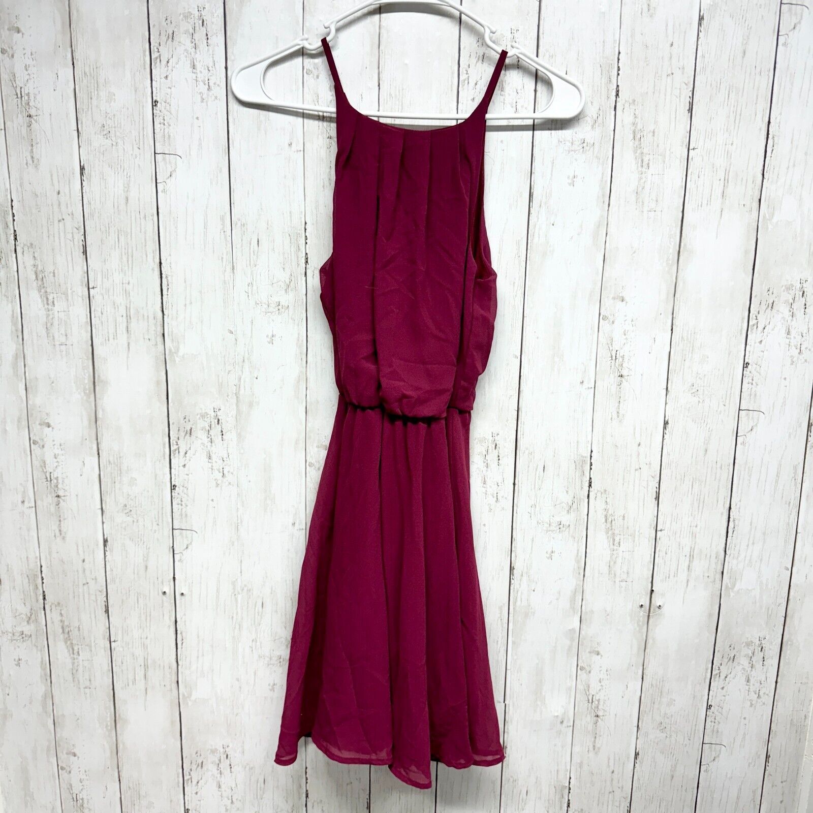 Other Blue Rain Dress Sz XS Mini Sleeveless Ruch Waist Fit & Flare Size XS / US 0-2 / IT 36-38 - 1 Thumbnail