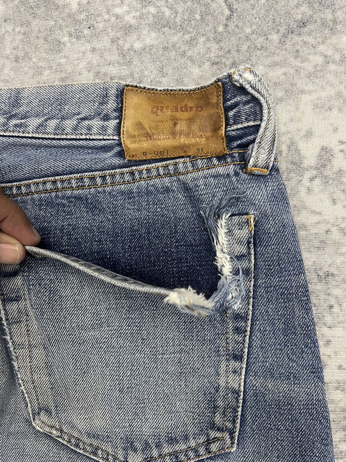 Studio D'Artisan Vintage Studio D'Artisan x Quadro G-001 Selvedge Jeans Size US 31 - 19 Thumbnail