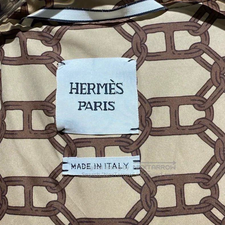 Hermes Hermes Beige Lining Monogrammed Hooded Down Jacket Size XXS / US 00 / IT 34 - 3 Thumbnail