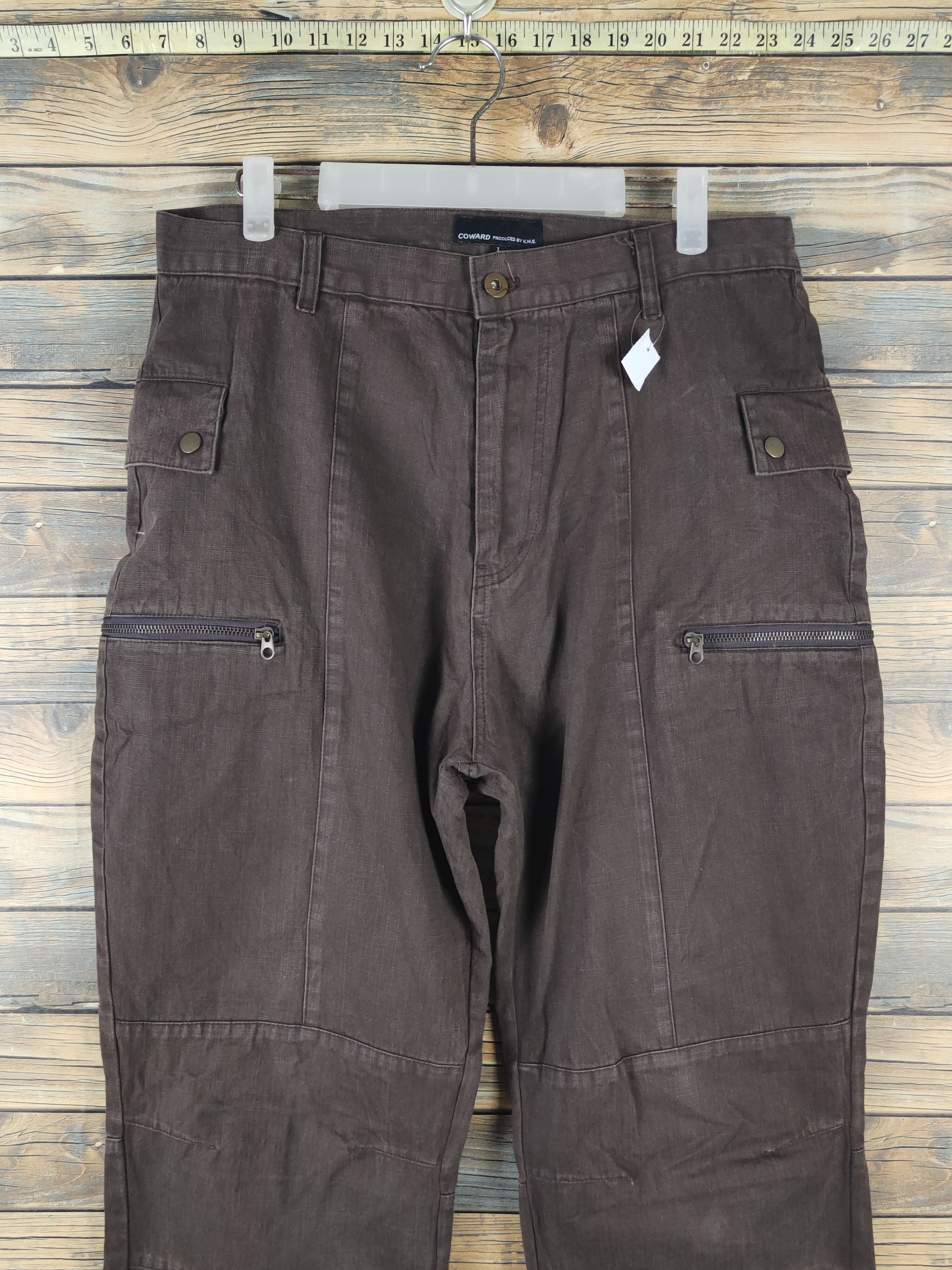 Japanese Brand DL Coward Brown Multipocket Cargo Pants #2150 Size US 32 / EU 48 - 2 Thumbnail