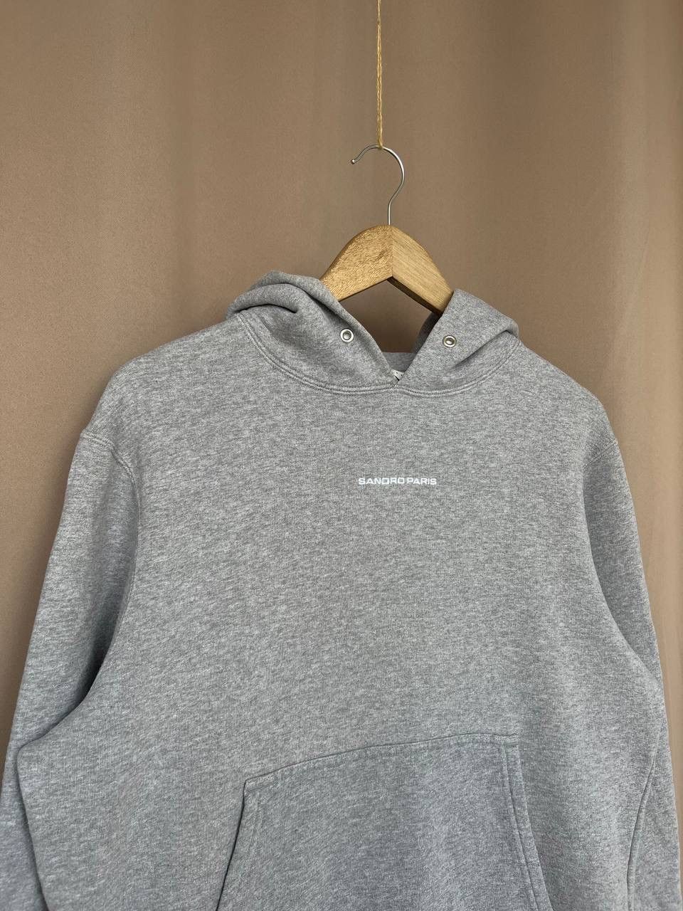Sandro Sandro Paris Logo Hoodie Mens Size S Collared Sweatshirt Size US S / EU 44-46 / 1 - 3 Thumbnail