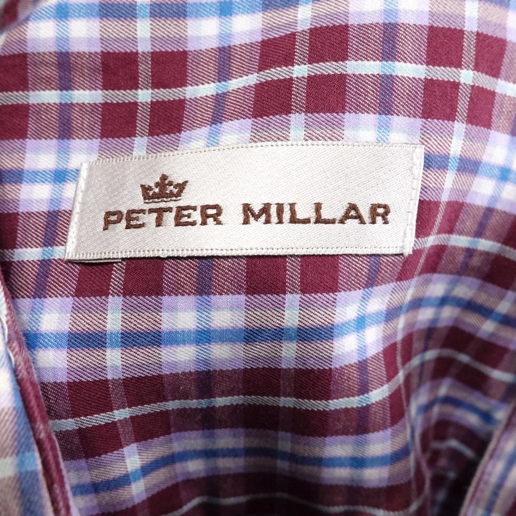 Peter Millar Peter Millar Shirt Mens M Red Plaid Long Sleeve Button-Up Cotton Regular Fit Size US M / EU 48-50 / 2 - 6 Thumbnail
