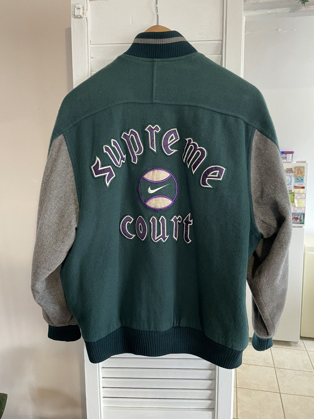Supreme Nike Jacket Green | Grailed