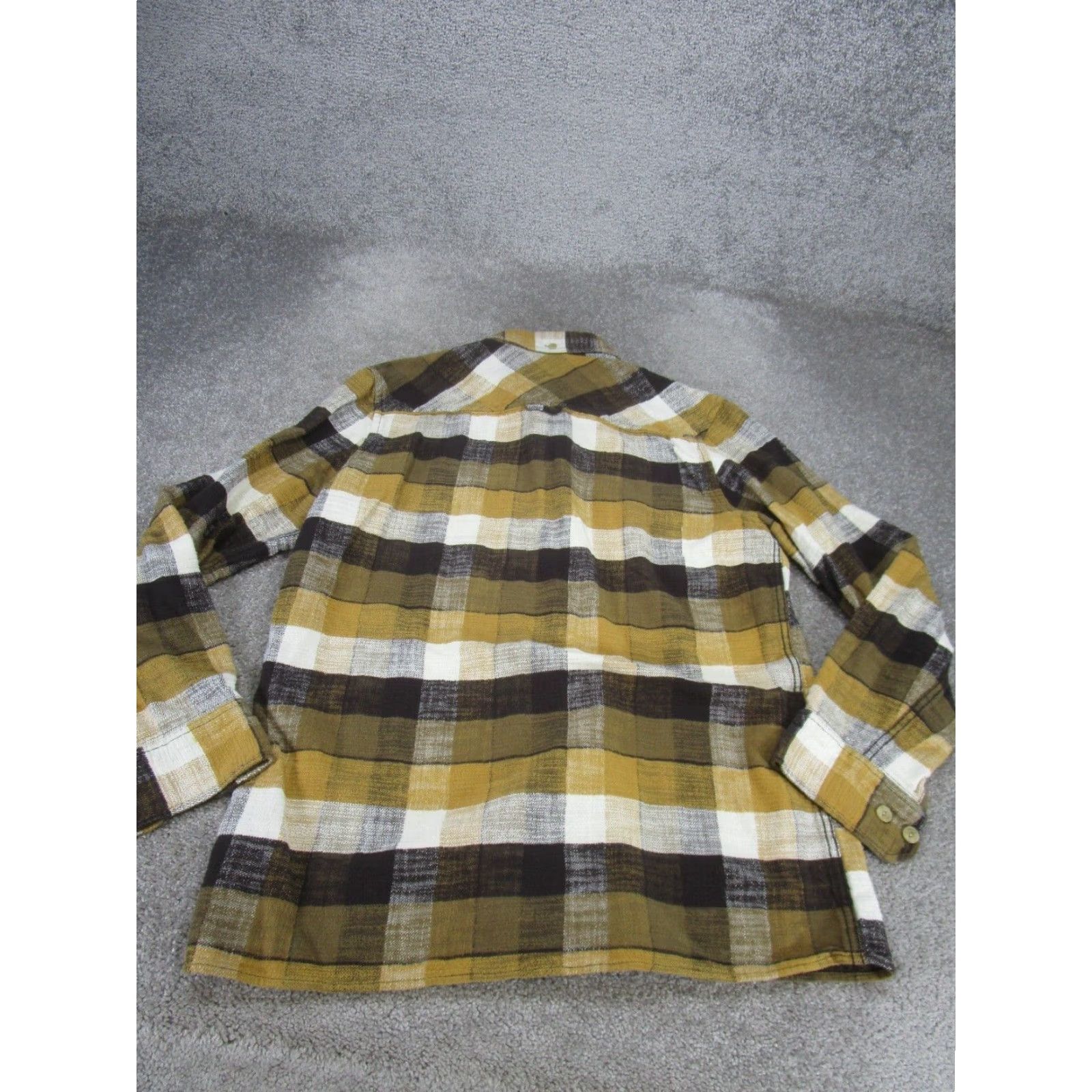 Roots Roots Mens Large Beige Plaid Button-Up Flannel Shirt Size US L / EU 52-54 / 3 - 3 Thumbnail
