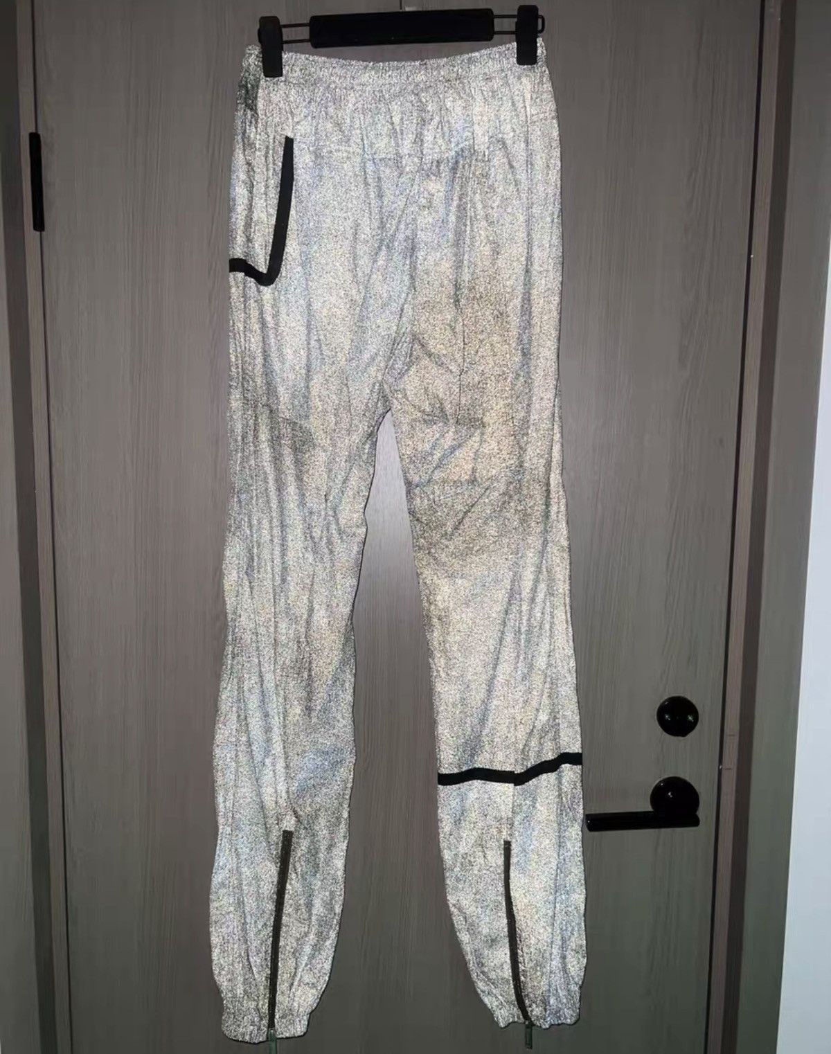Heliot Emil HE Nylon Camouflage Reflective Drawstring Cargo Pants Size US 33 - 2 Thumbnail