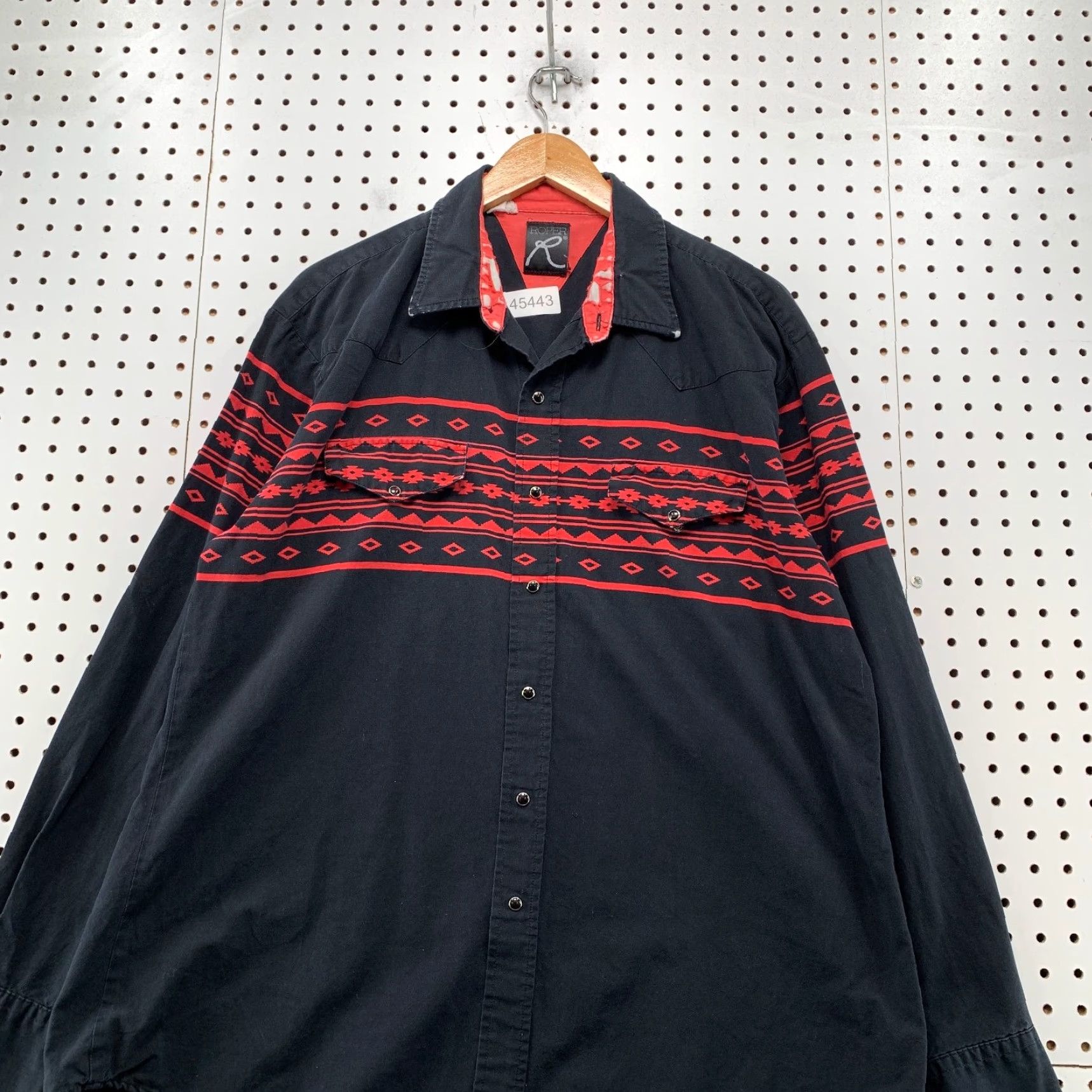 Roper VINTAGE Roper Western Snap Shirt Mens XL Black Red Aztex Southwestern USA Shirt Mens XL Black Red Aztex Southwestern USA Size US XL / EU 56 / 4 - 2 Thumbnail