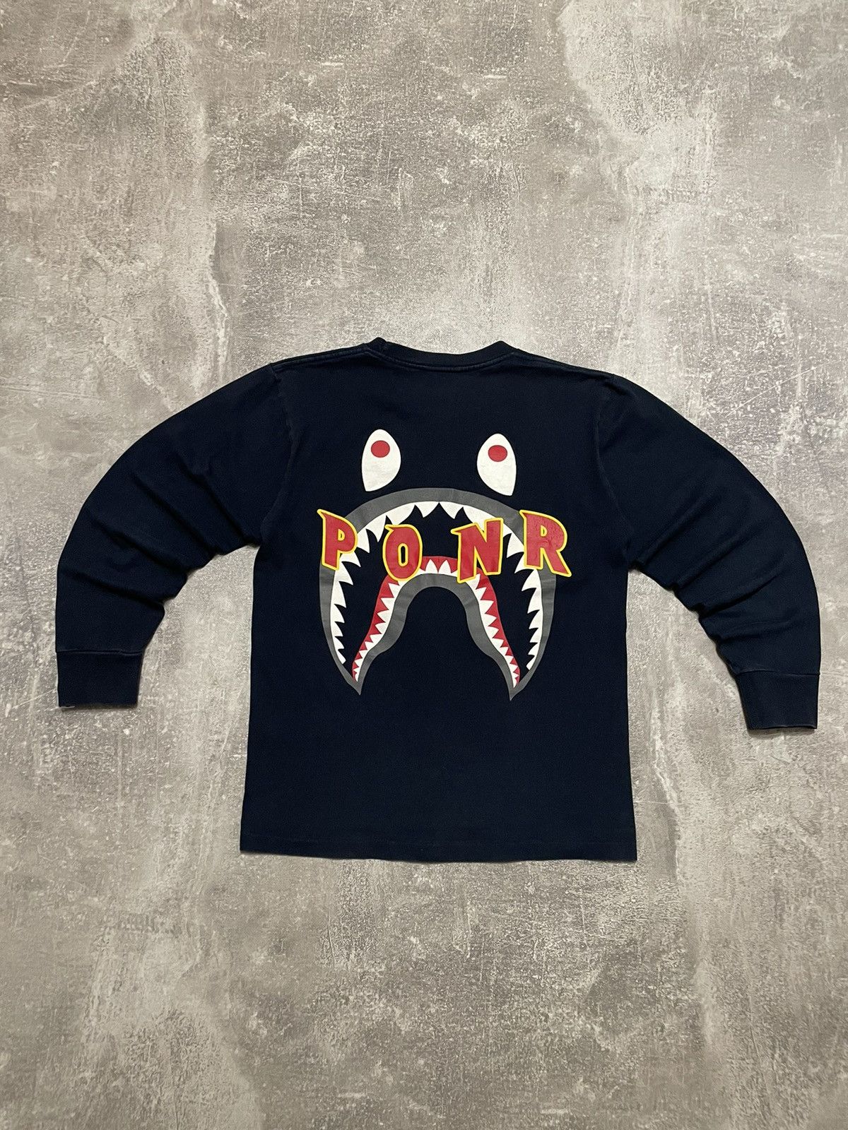 Bape Bape Shark PONR Long Sleeve Size US S / EU 44-46 / 1 - 2 Thumbnail