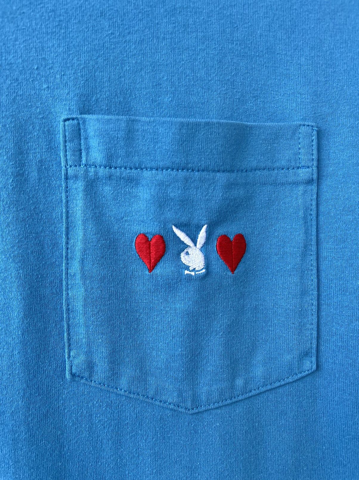 Playboy × Supreme Supreme Playboy FW18 Embroidered Logo Pocket T-Shirt Size US M / EU 48-50 / 2 - 6 Thumbnail