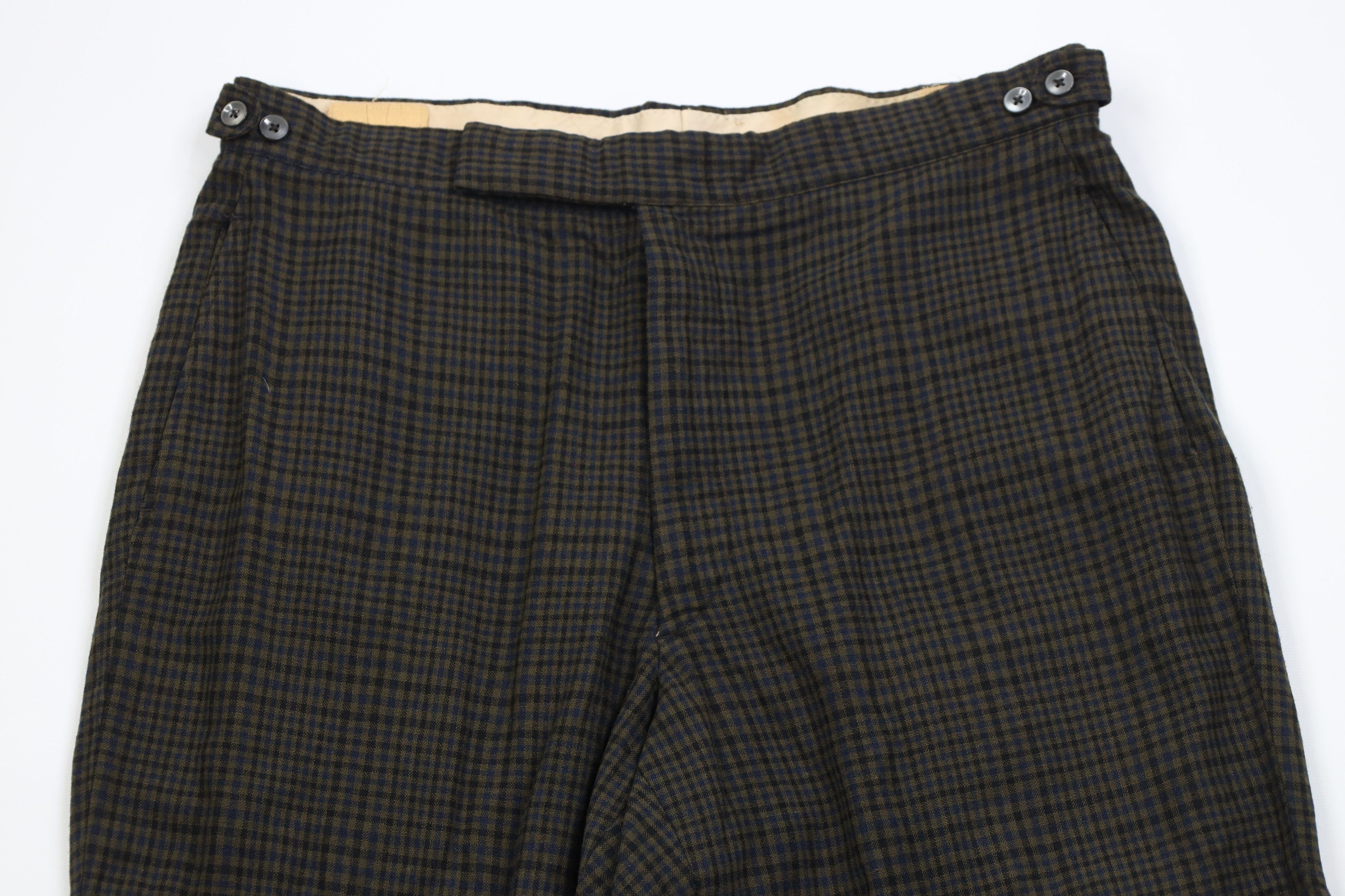 Vintage Vintage 50s Streetwear Flannel Wool Knit Wide Leg Pants USA Size US 34 / EU 50 - 2 Thumbnail