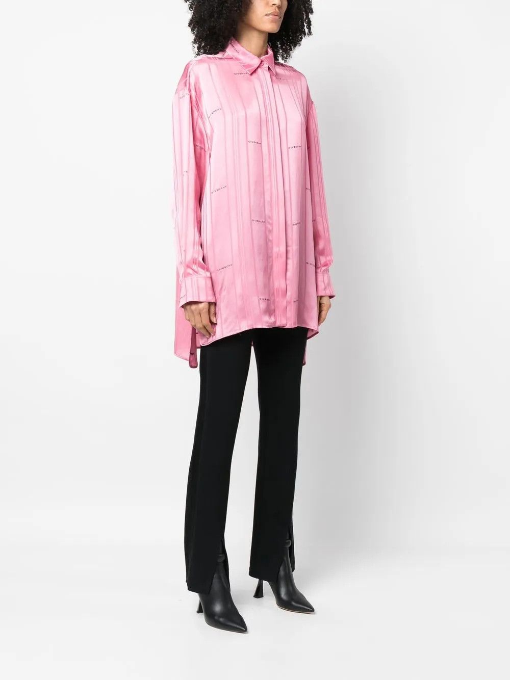 Givenchy o1y0925 Patterned Shirt in Pink Size S / US 4 / IT 40 - 3 Thumbnail