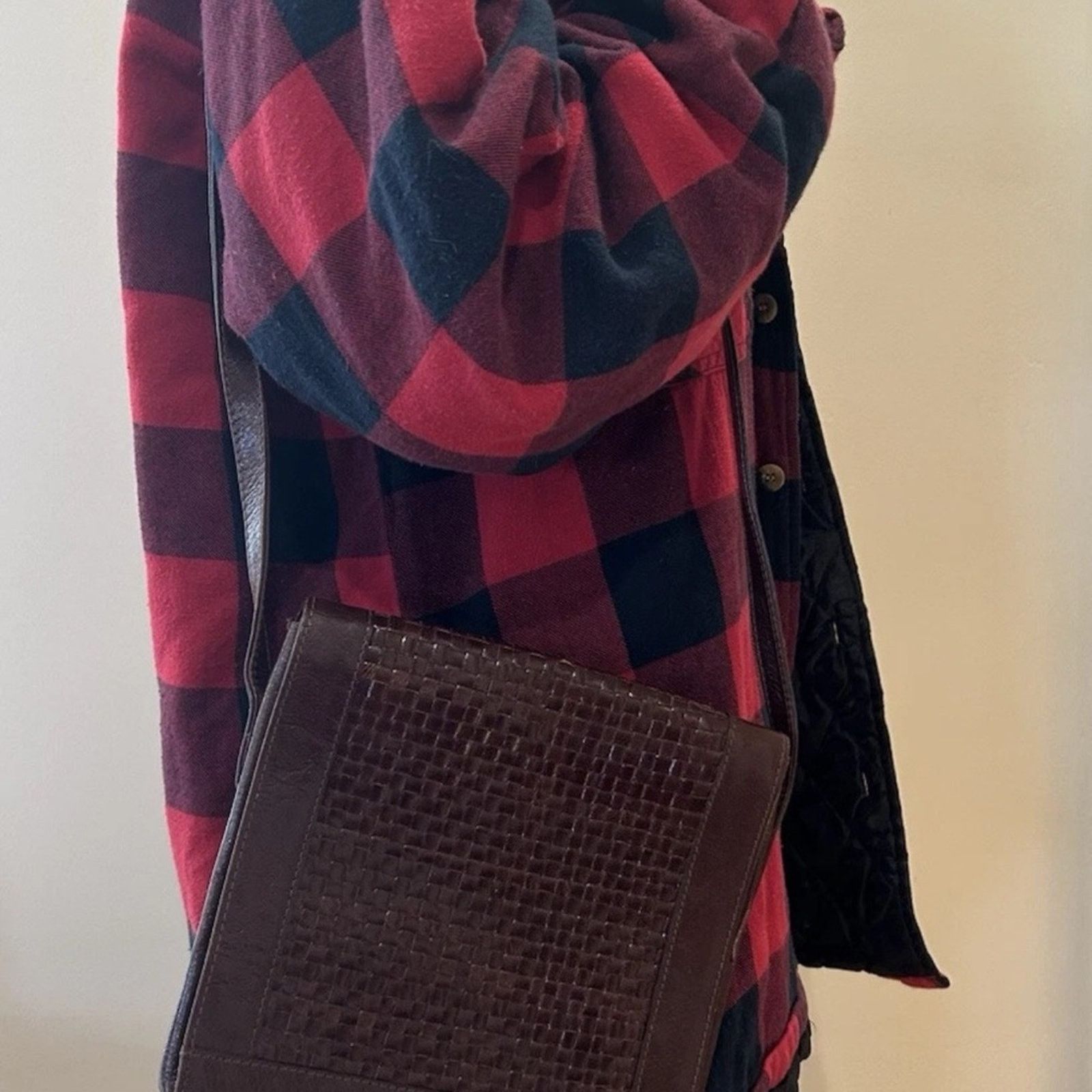 Fendi Fendi Brown Woven Leather Bag Size ONE SIZE - 2 Thumbnail