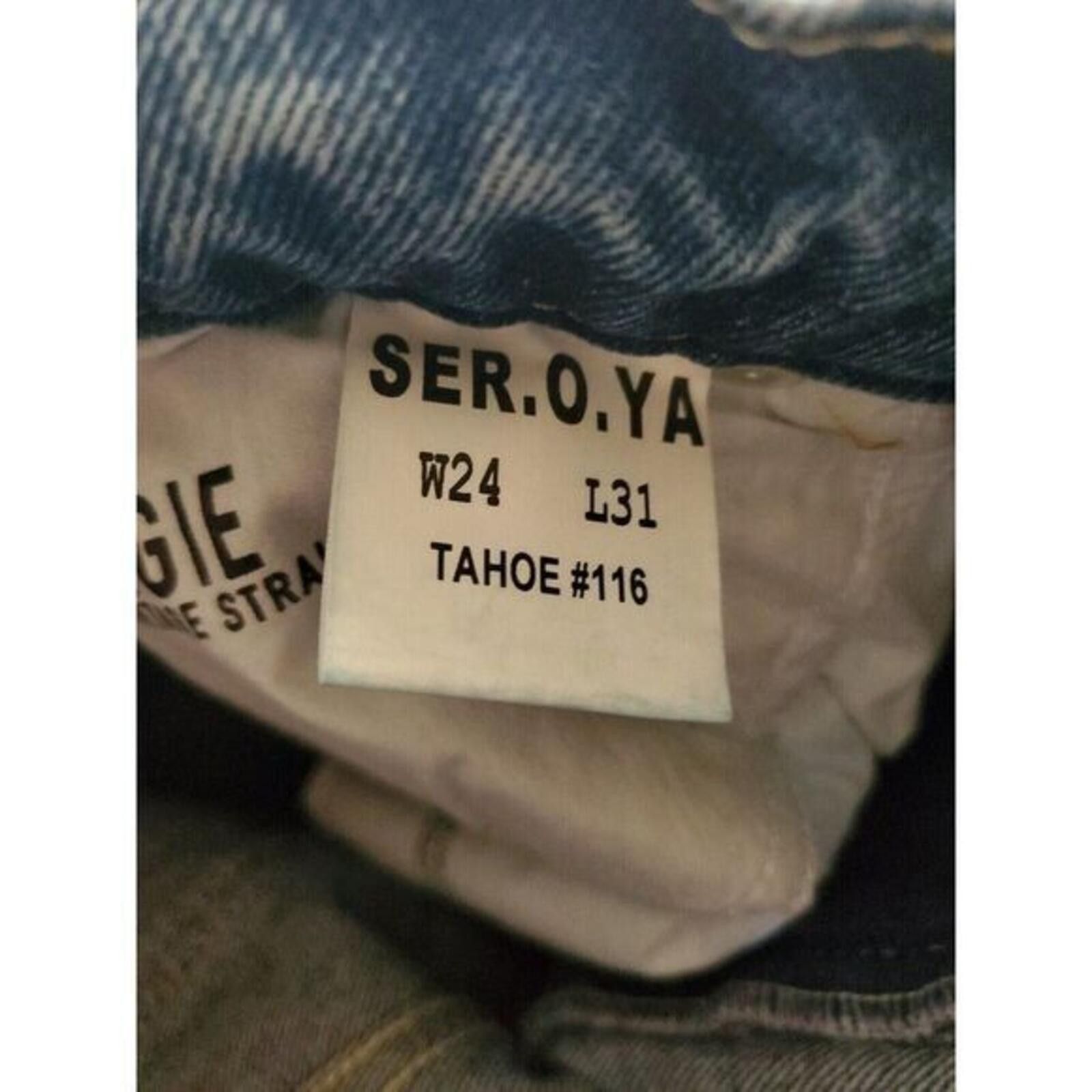 The Unbranded Brand SER.O.YA Maggie Mid Rise Vintage Straight Jeans Size 25" / US 0 / IT 36 - 4 Thumbnail