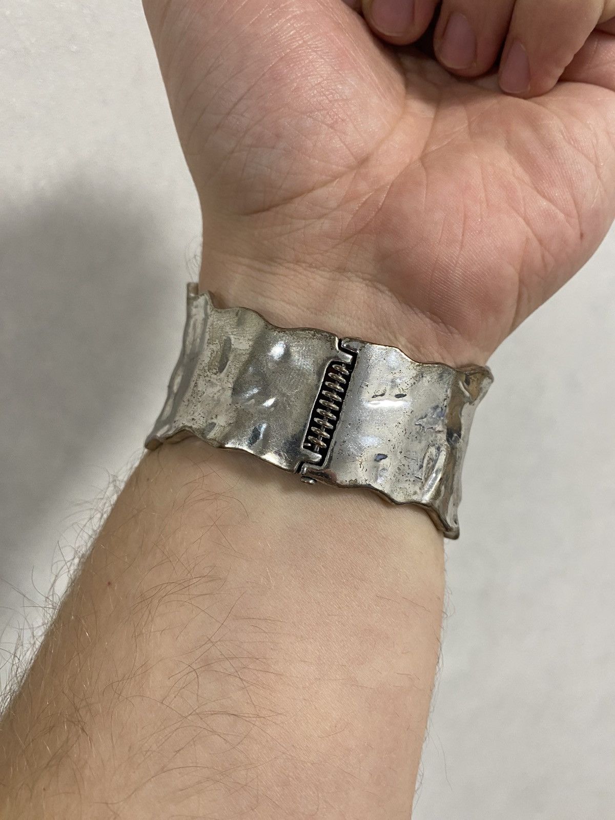 Other Artisan cuff avantgarde bracelet polished silver-tone metal Size ONE SIZE - 3 Thumbnail