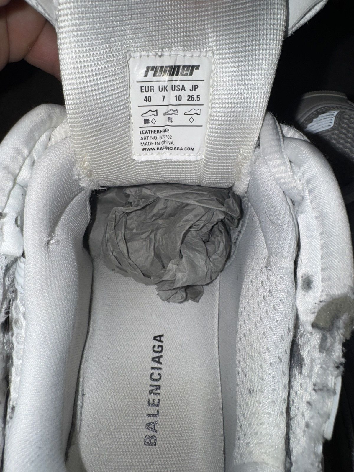 Balenciaga Balenciga runner white size us 8 Size US 8 / EU 41 - 11 Thumbnail
