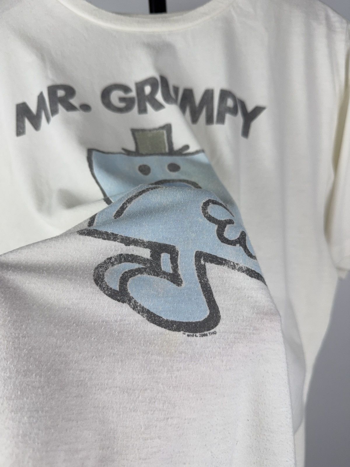 Cartoon Network Vintage 2008 Mr. Grumpy Cartoon Retro Logo Art Tee Shirt Size US L / EU 52-54 / 3 - 5 Thumbnail