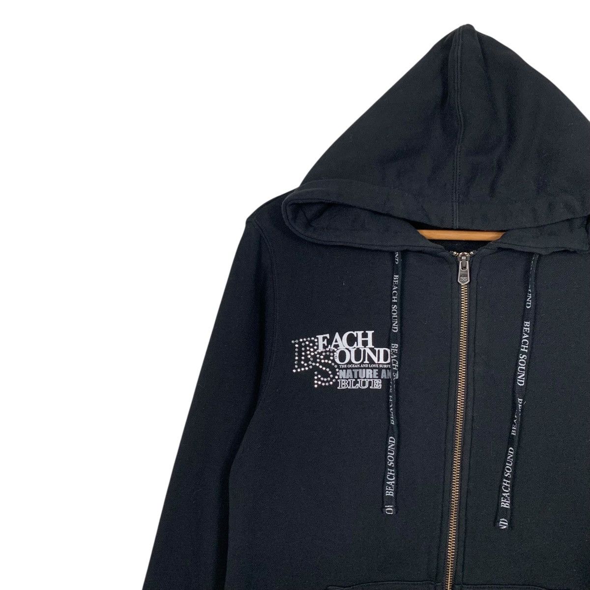 Japanese Brand BEACH SOUND Save The Blue Zipper Hoodies #3642-C166 Size M / US 6-8 / IT 42-44 - 6 Thumbnail