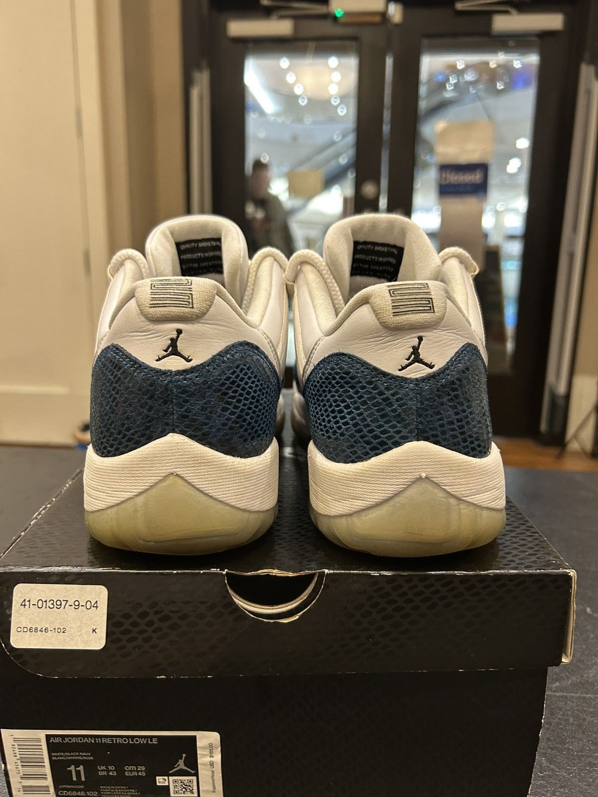 Jordan Brand Jordan 11 Retro Low ‘Snake Navy’ Size US 11 / EU 44 - 3 Thumbnail