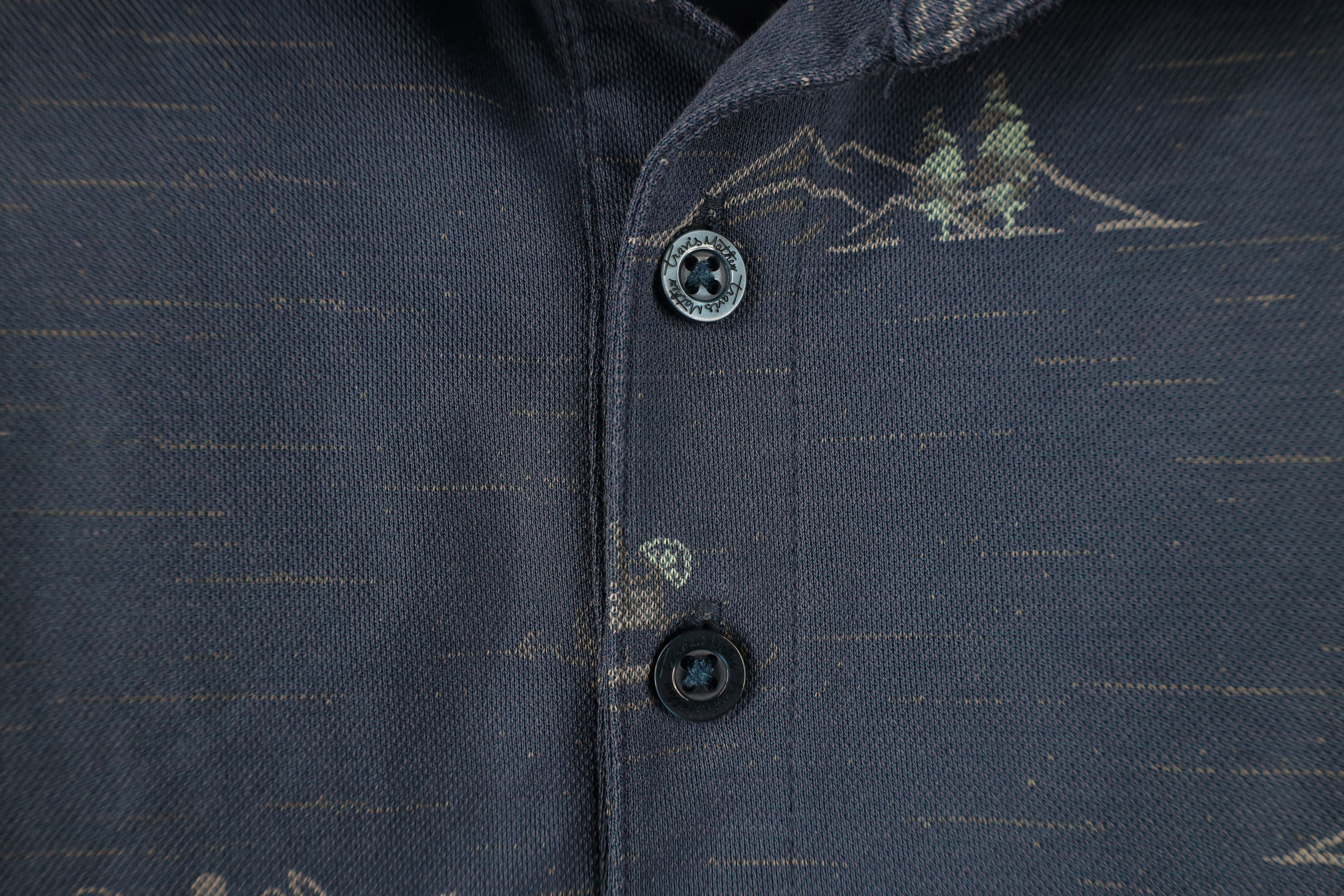 TravisMathew × Vintage Travis Mathew Boat Mountain All Over Print Knit Golf Polo Size US XL / EU 56 / 4 - 6 Thumbnail