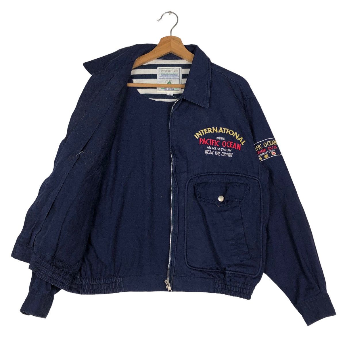 Hysteric Glamour 🔥Vintage Bomber Jacket Pacific Ocean Big Logo Union Size US M / EU 48-50 / 2 - 11 Thumbnail