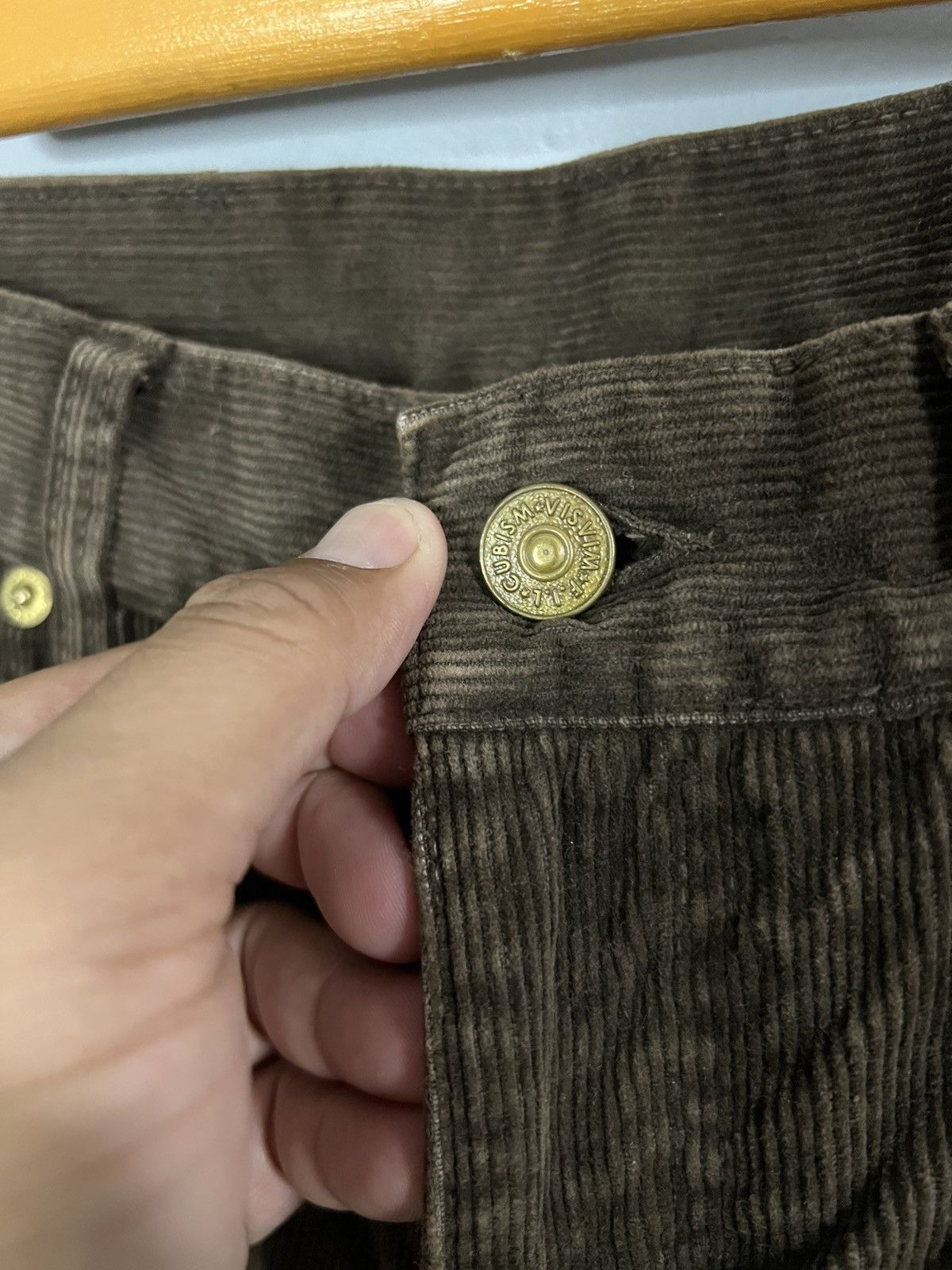 Visvim Visvim mud dyed corduroy casual pants workwear Size US 31 - 3 Thumbnail