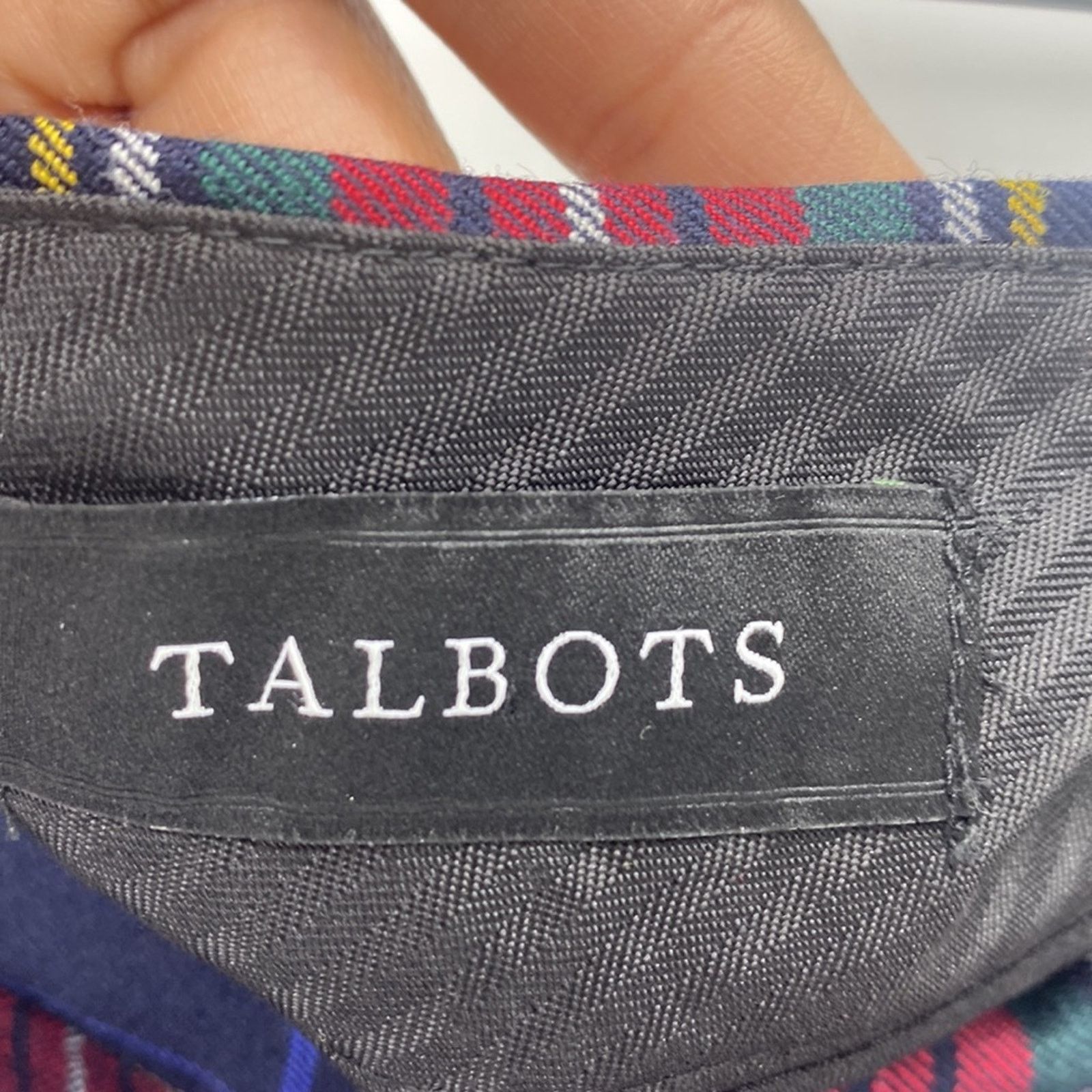 Other Talbots Hampshire Ankle plaid pants wool blend holiday sz 2 Size 26" / US 2 / IT 38 - 4 Thumbnail