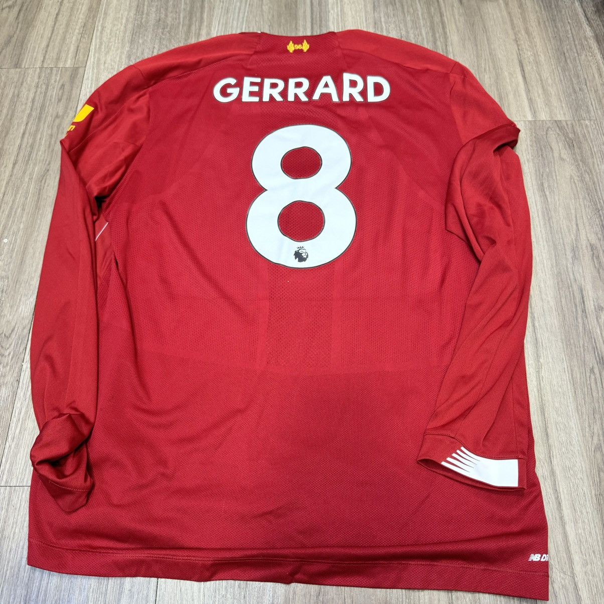 New Balance Liverpool 19/20 Longsleeves home shirt #8 Gerrard Size US XL / EU 56 / 4 - 2 Thumbnail