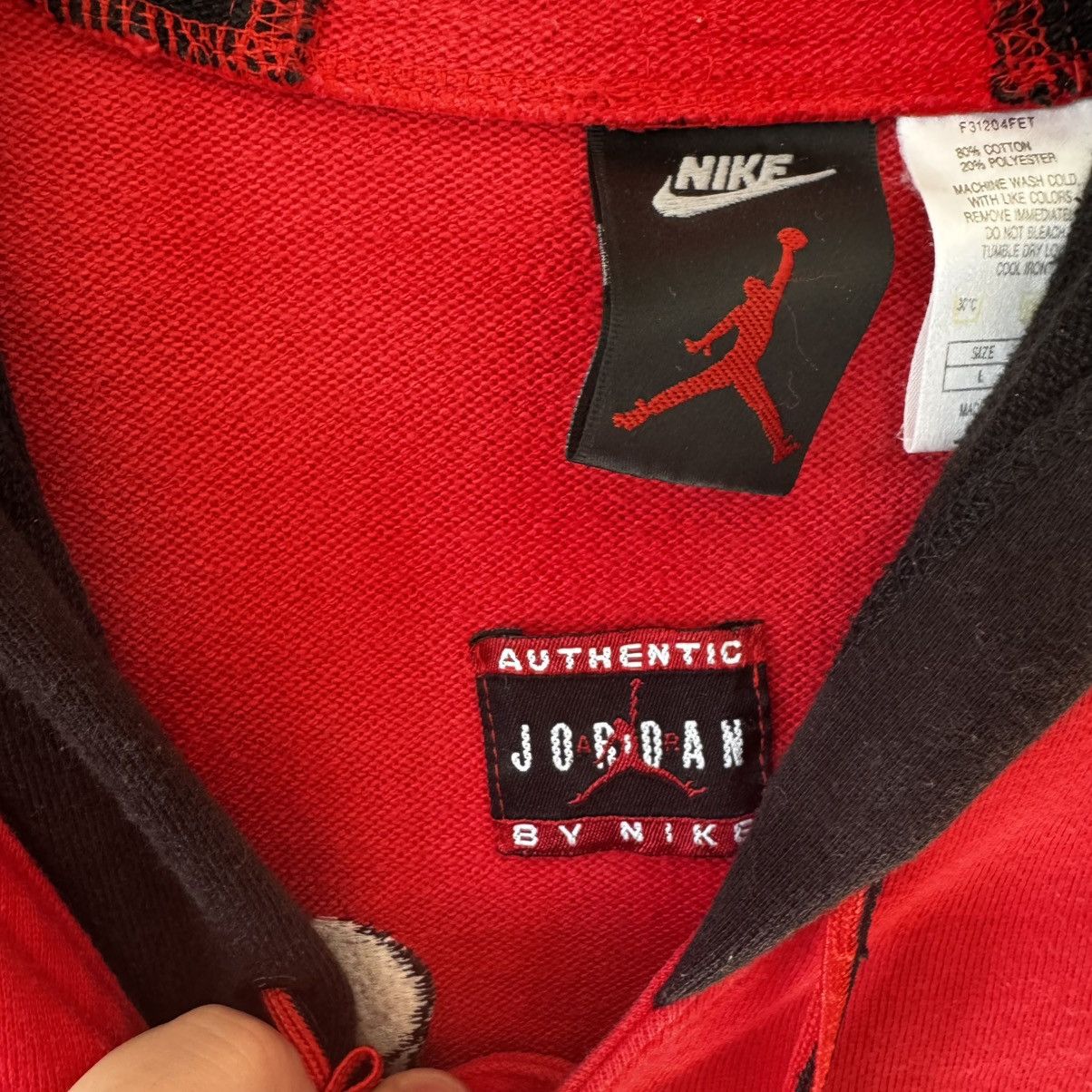 Jordan Brand Vintage Nike Air Jordan Varsity Hoodie 90s Rare Jacket Logo Size US L / EU 52-54 / 3 - 10 Thumbnail