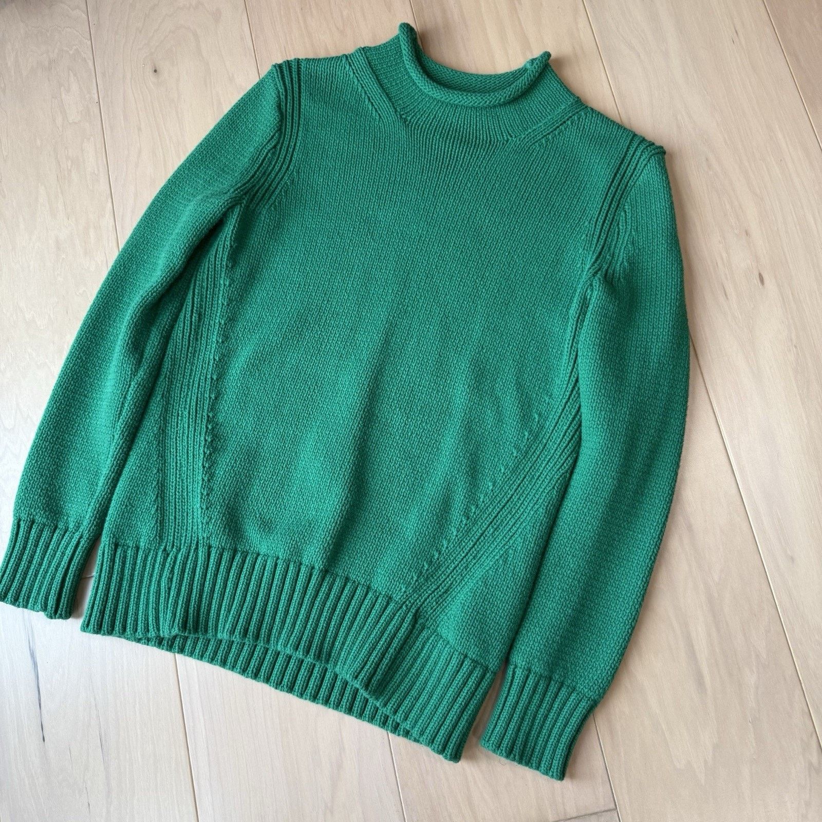 J.Crew J Crew Rollneck Sweater Women's XS Green Oarsman Minimalist Size XS / US 0-2 / IT 36-38 - 9 Thumbnail