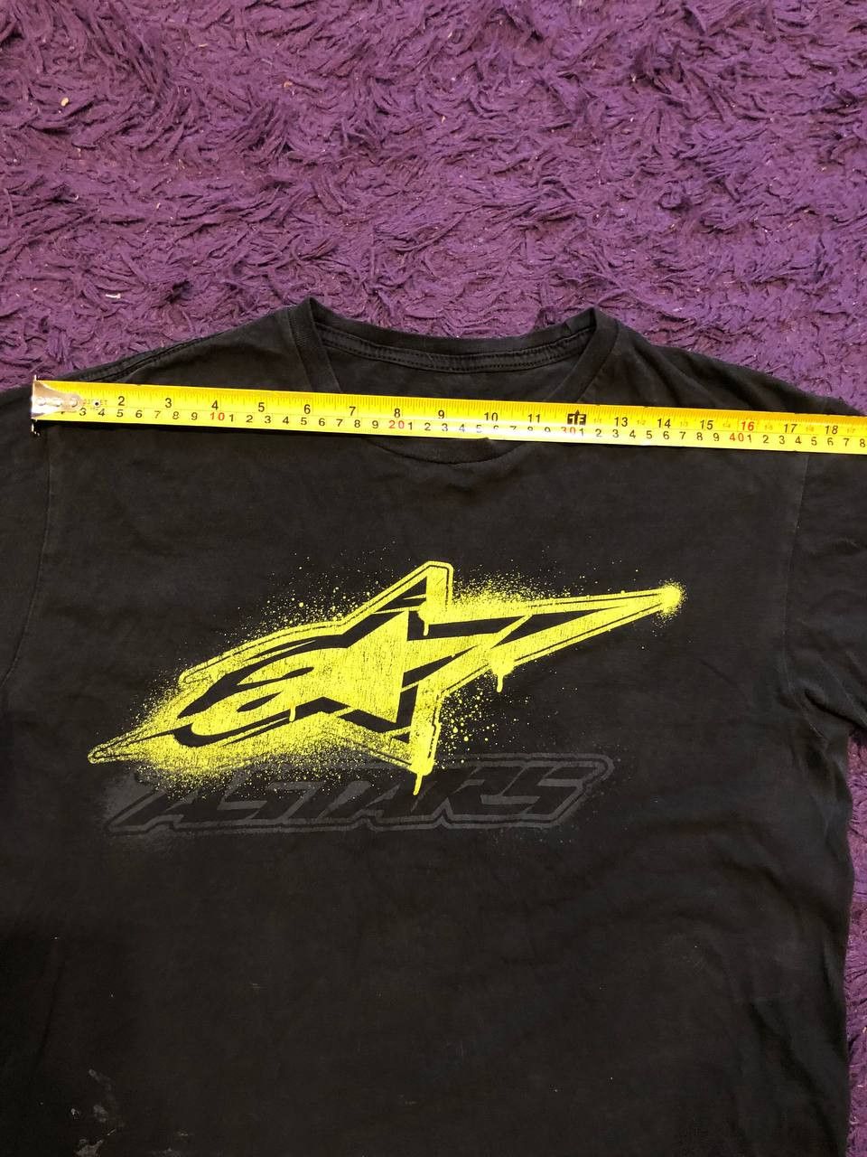 Alpinestars Vintage T-Shirt Alpinestars Streetwear Y2K black big logo Size US M / EU 48-50 / 2 - 6 Thumbnail