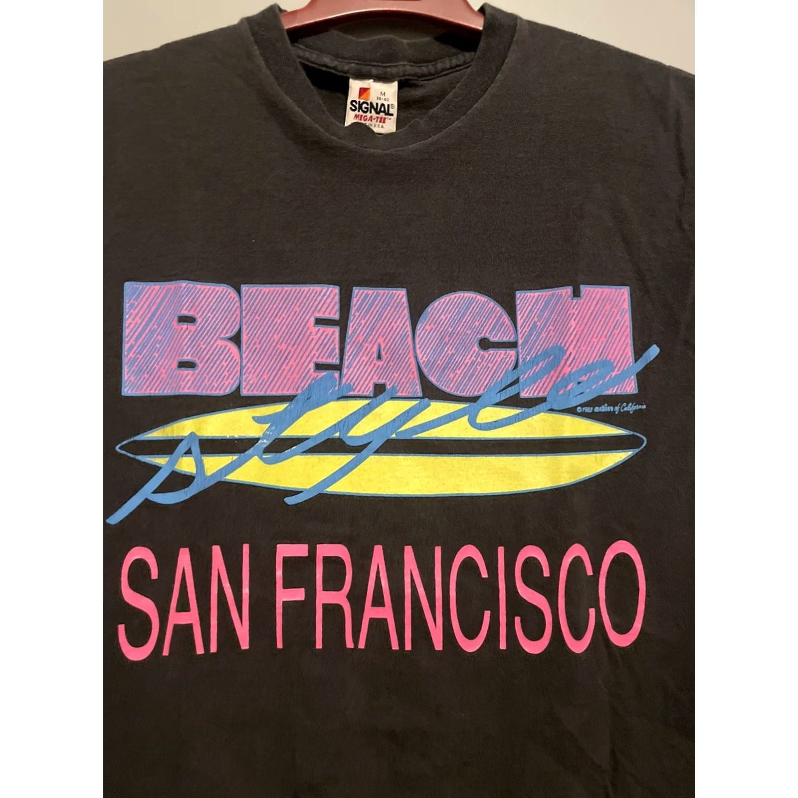 Vintage VINTAGE 1988 San Francisco Beach Style Tourist Single Stitch T-Shirt Delta Pro Weight M Black Unisex 1980s Sportswear/Beach Size US M / EU 48-50 / 2 - 2 Thumbnail