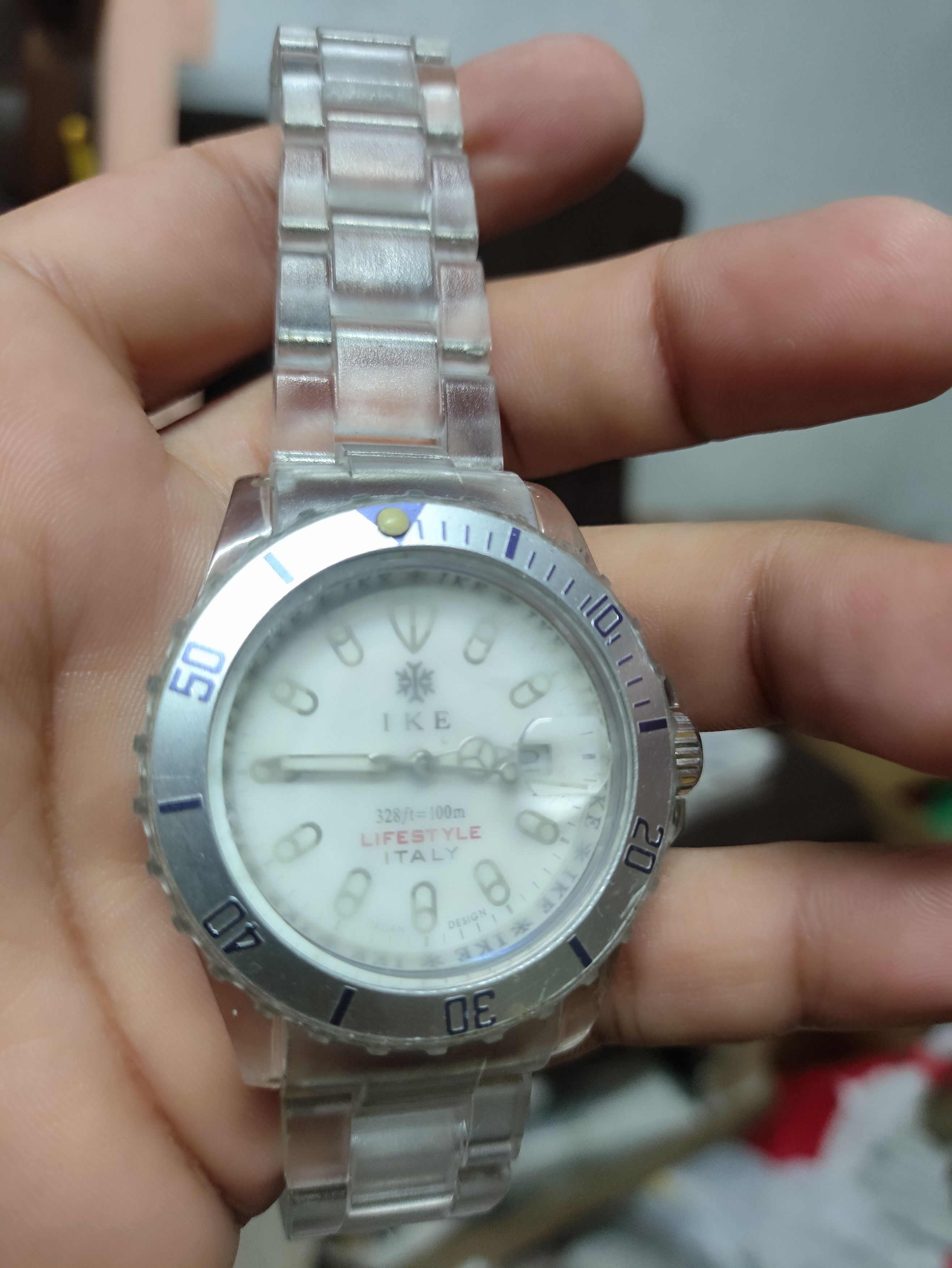 Japanese Brand × Vintage IKE ITALY LIFESTYLE WATCH. DESIGN RARE WITH CLEAR MATERIAL Size ONE SIZE - 3 Thumbnail