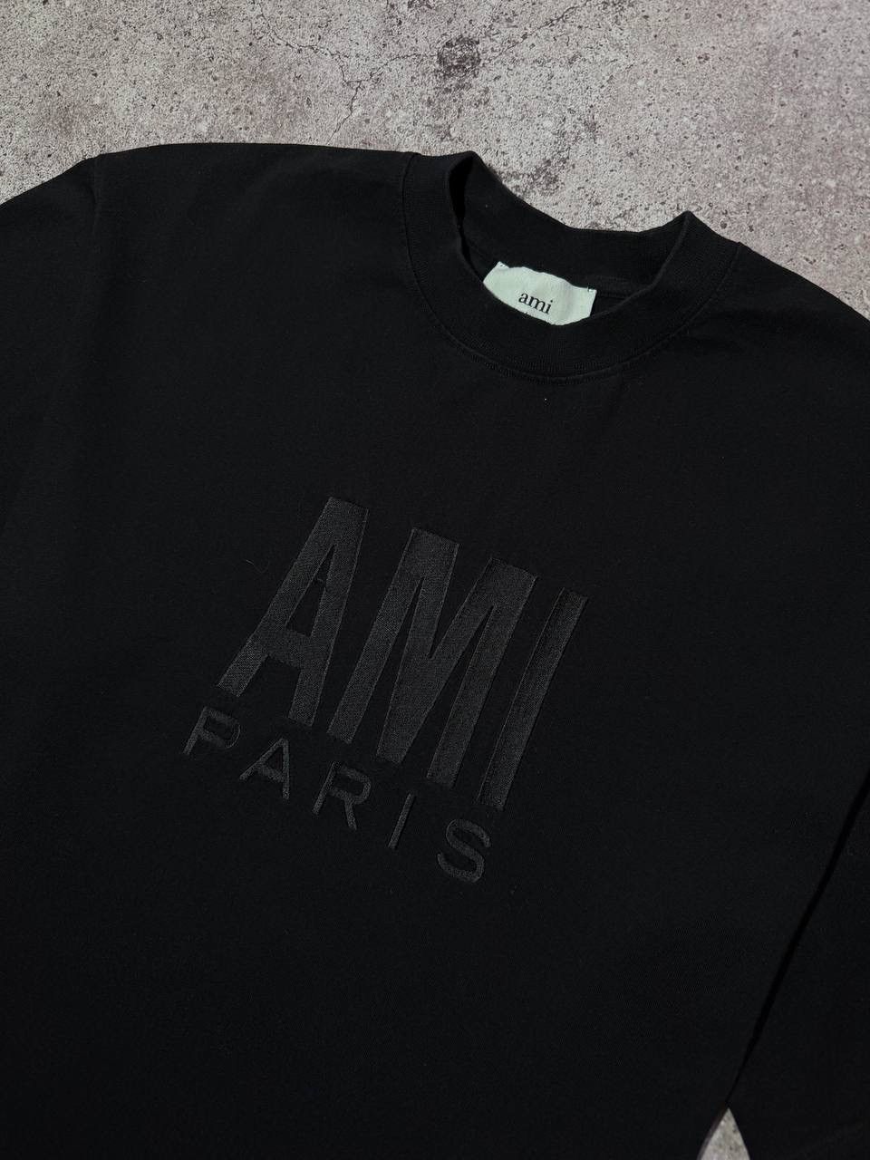 AMI AMI Paris Black Rare T-shirt Embroidered Logo Streetwear Size US S / EU 44-46 / 1 - 3 Thumbnail