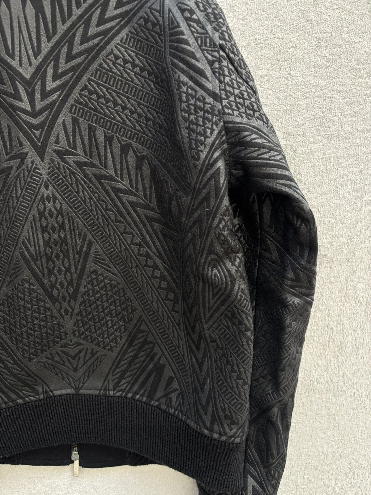 Just Cavalli AW 2014 Just Cavalli Geometric Tribal Embossed Bomber Jacket Size US M / EU 48-50 / 2 - 7 Thumbnail