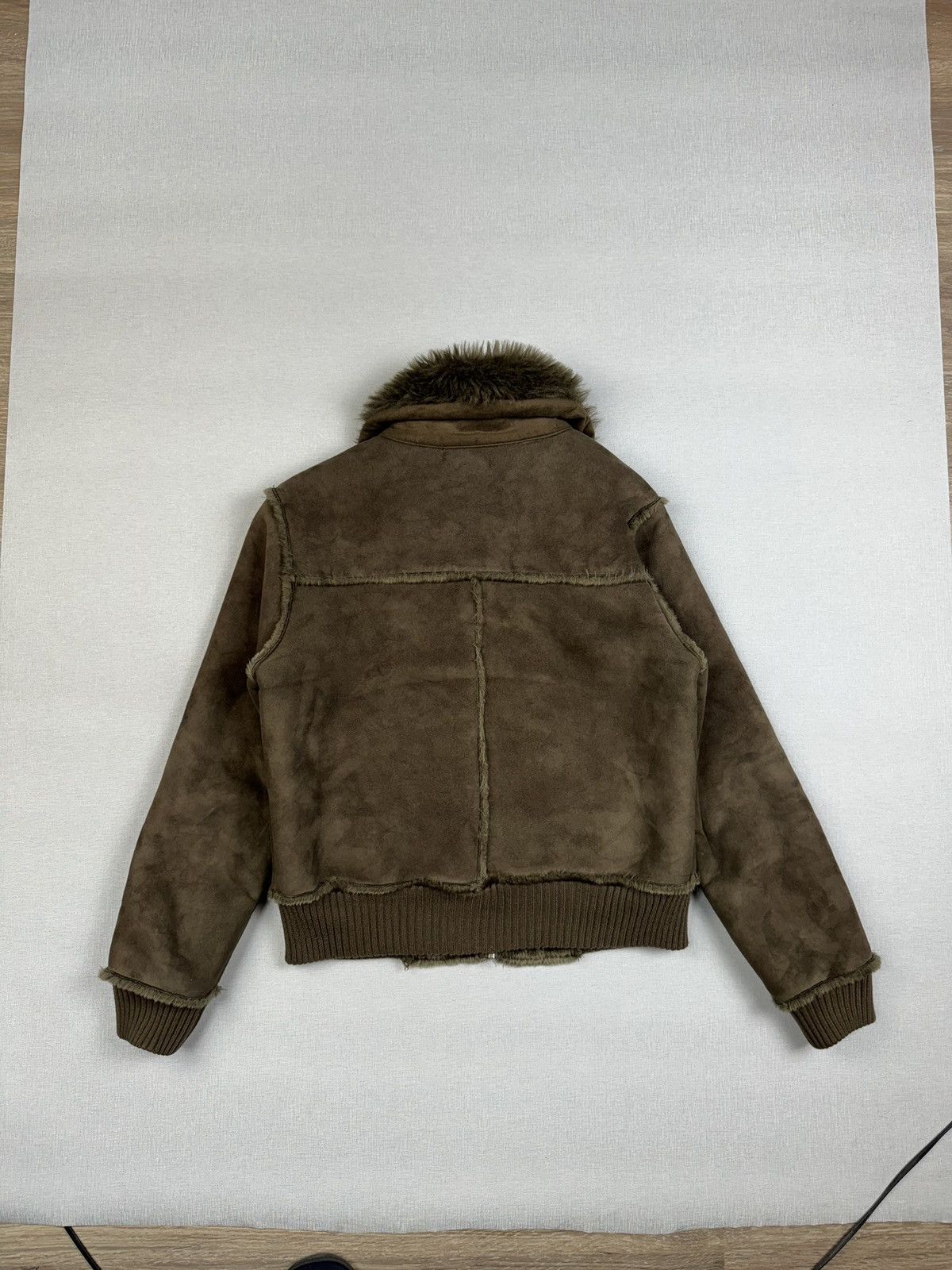 Japanese Brand Evissa fur faux details vintage cropped women’s jacket Size L / US 10 / IT 46 - 8 Thumbnail
