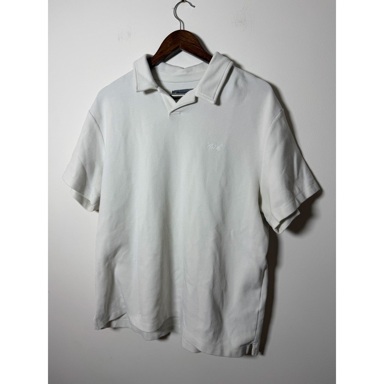 Kith Kith Waffle White Polo Shirt Size US L / EU 52-54 / 3 - 1 Thumbnail