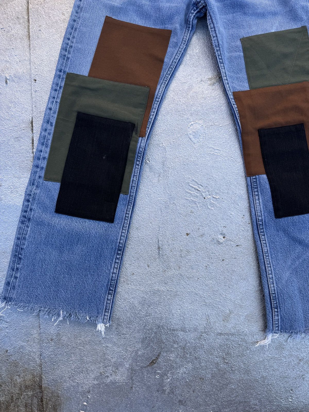 A.P.C. 1 of 1 APC Low Rise Patchwork Repaired Jeans Size US 29 - 5 Thumbnail