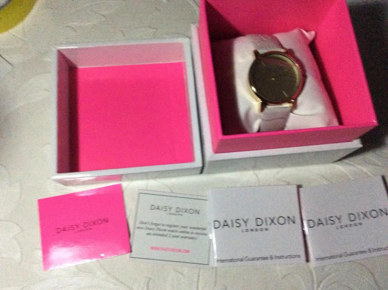 Designer Daisy Dixon ladies gold dial grey leather strap watch Size ONE SIZE - 2 Thumbnail