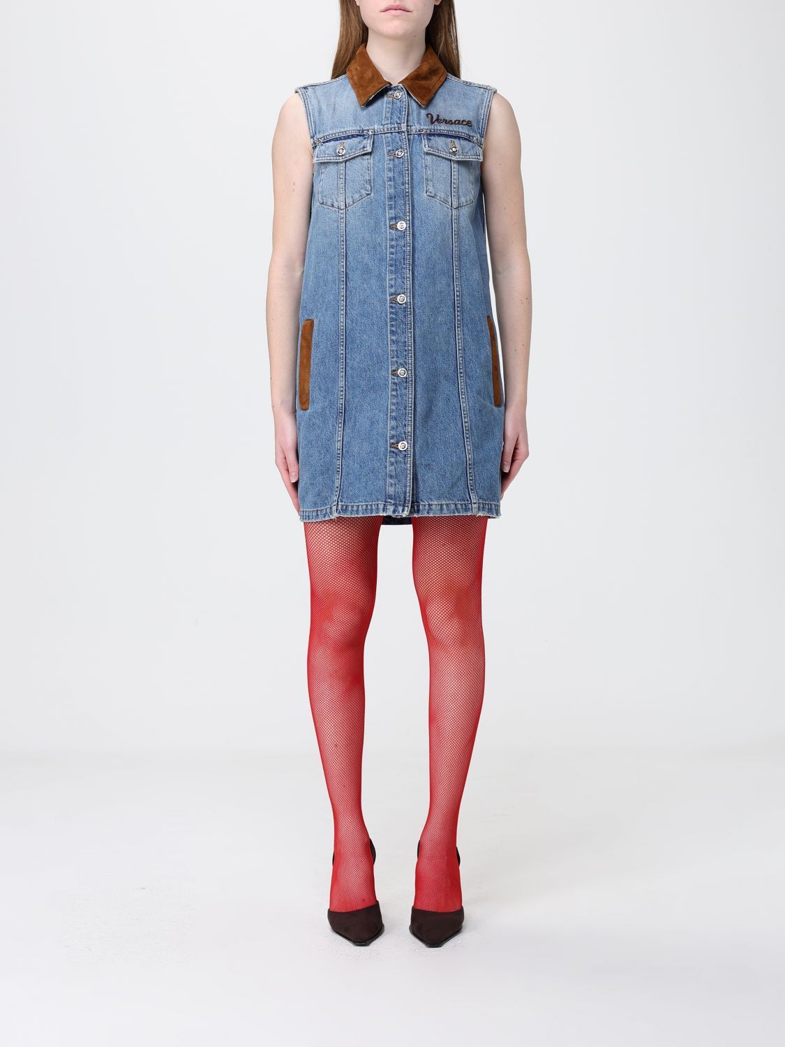 Versace Versace Dress Woman Denim Size XS / US 0-2 / IT 36-38 - 1 Thumbnail