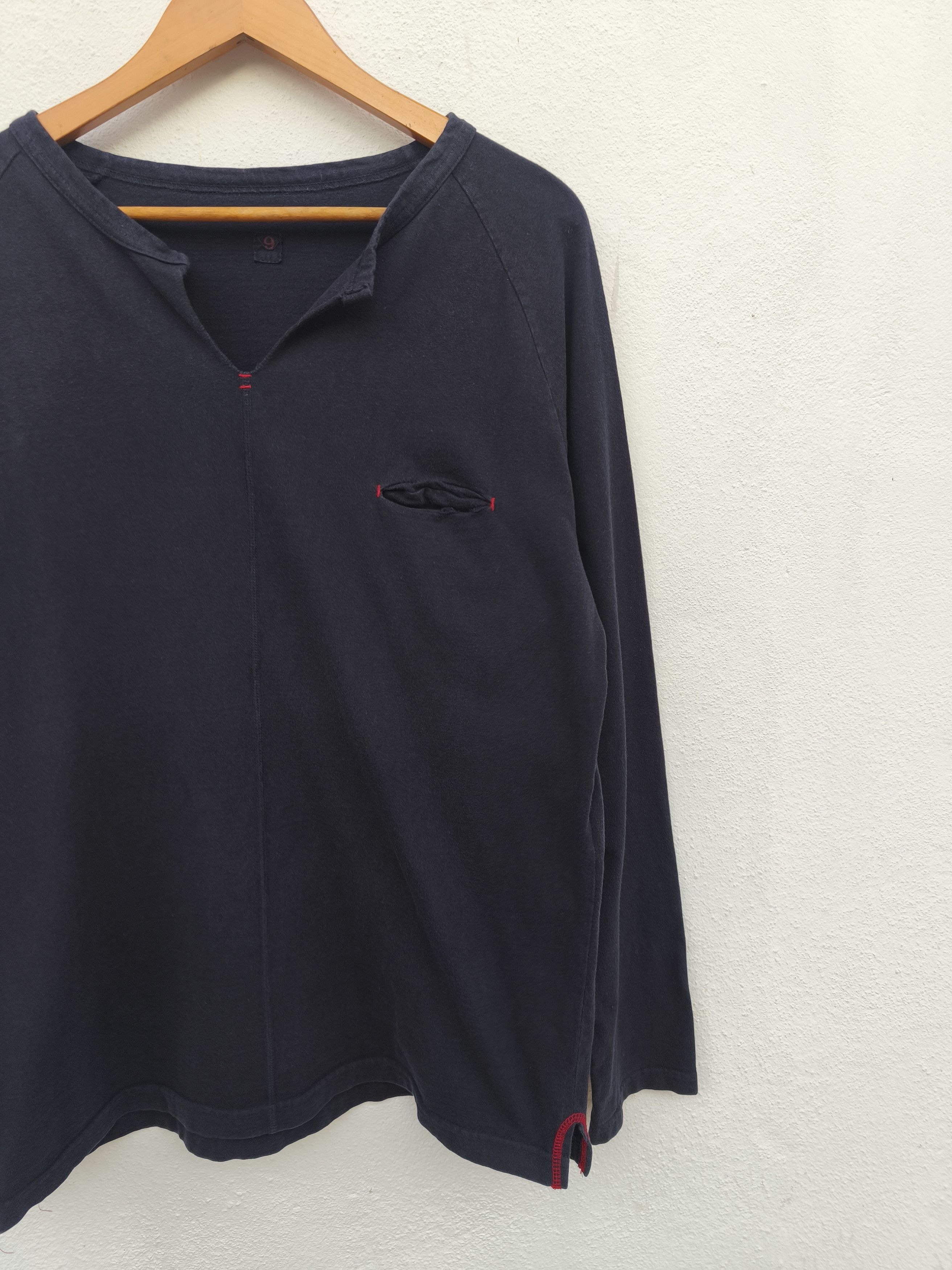If Six Was Nine Boston 9 Henley Shirt minimalist old money Size US L / EU 52-54 / 3 - 3 Thumbnail