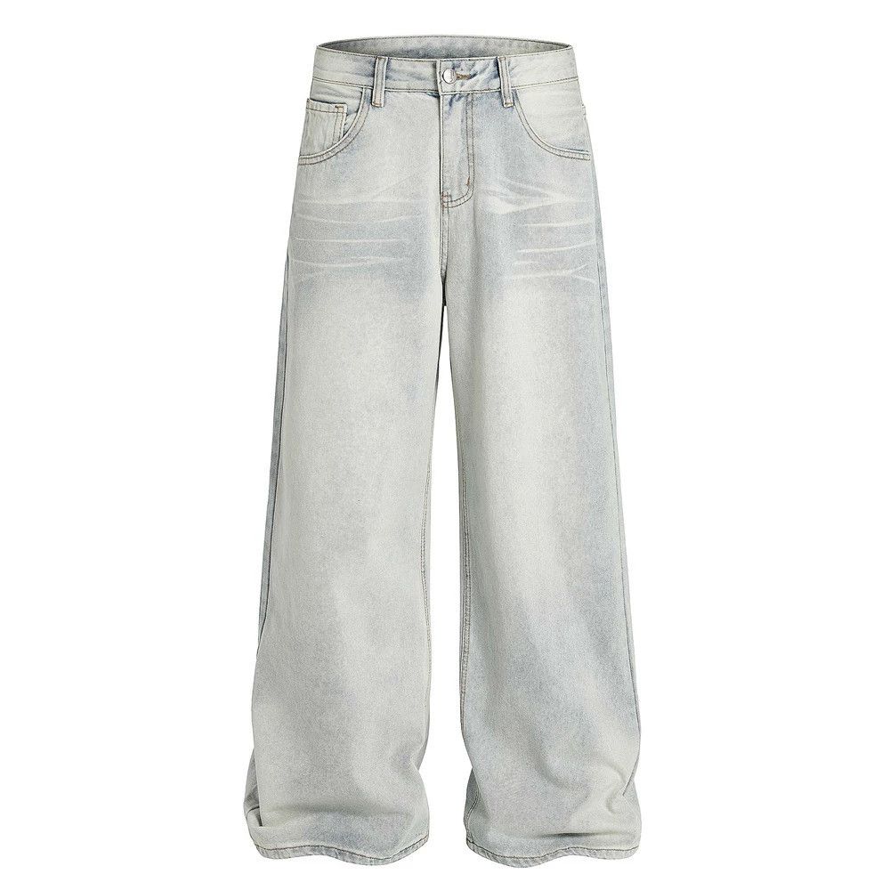Japanese Brand × Jean Men's vintage distressed loose cleanfit washed jeans Size US 32 / EU 48 - 1 Thumbnail
