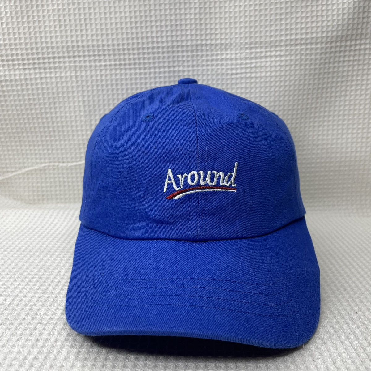Blue Around Brooklyn hat with long strap Grailed