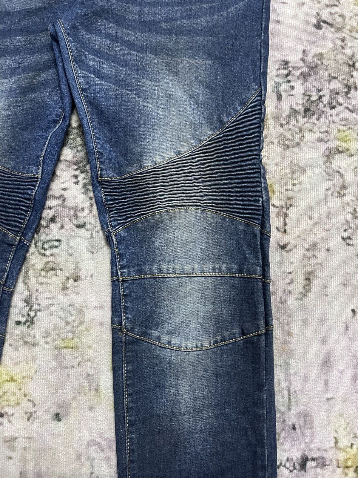 Balmain × Pierre Balmain Pierre Balmain Disstressed Denim Jeans Skinny Size US 34 / EU 50 - 7 Thumbnail