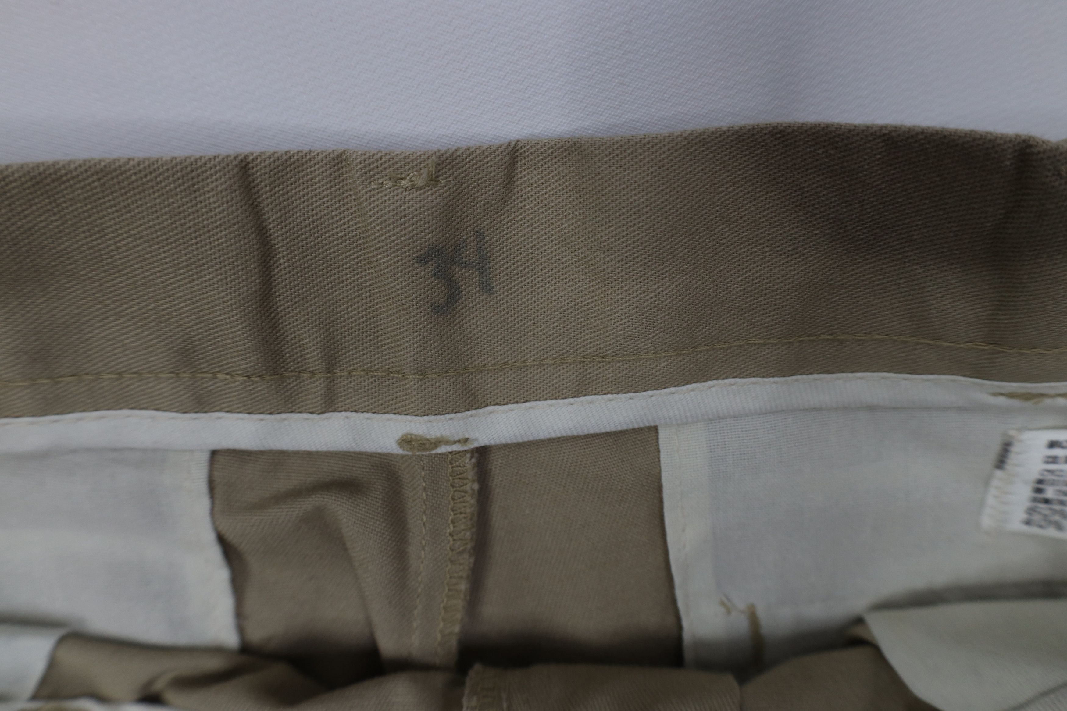 Vintage Vintage 70s Streetwear Wide Leg Chino Pants Beige Khaki Size US 34 / EU 50 - 6 Thumbnail