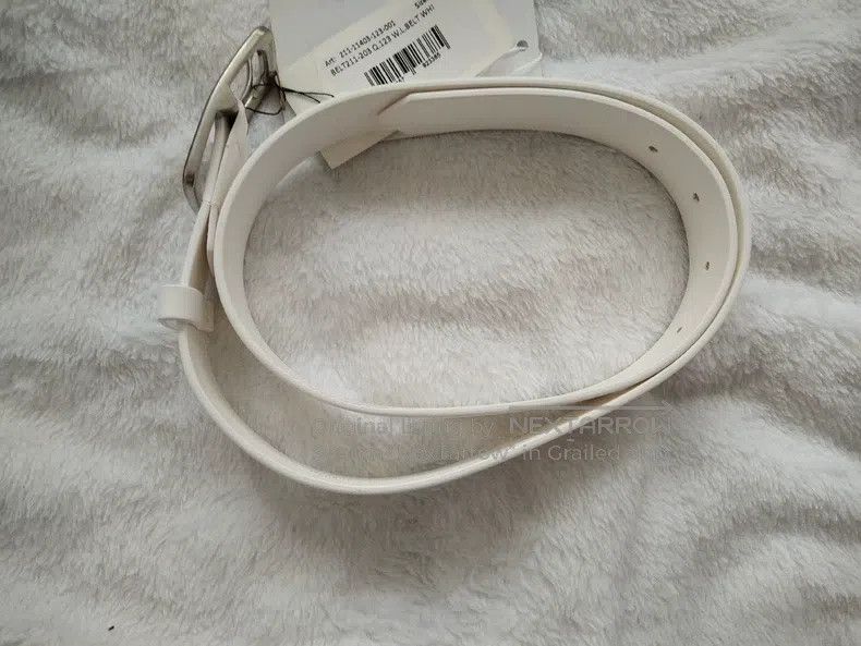 Dries Van Noten Dries Van Noten White Cowhide Belt Size ONE SIZE - 5 Thumbnail