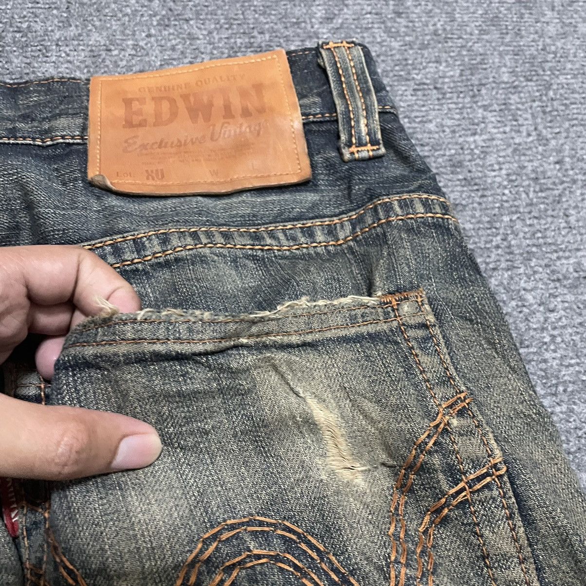Hysteric Glamour × If Six Was Nine × Le Grande Bleu (L.G.B.) Edwin Exclusive Vintage Rusty Denim Size US 37 - 3 Thumbnail