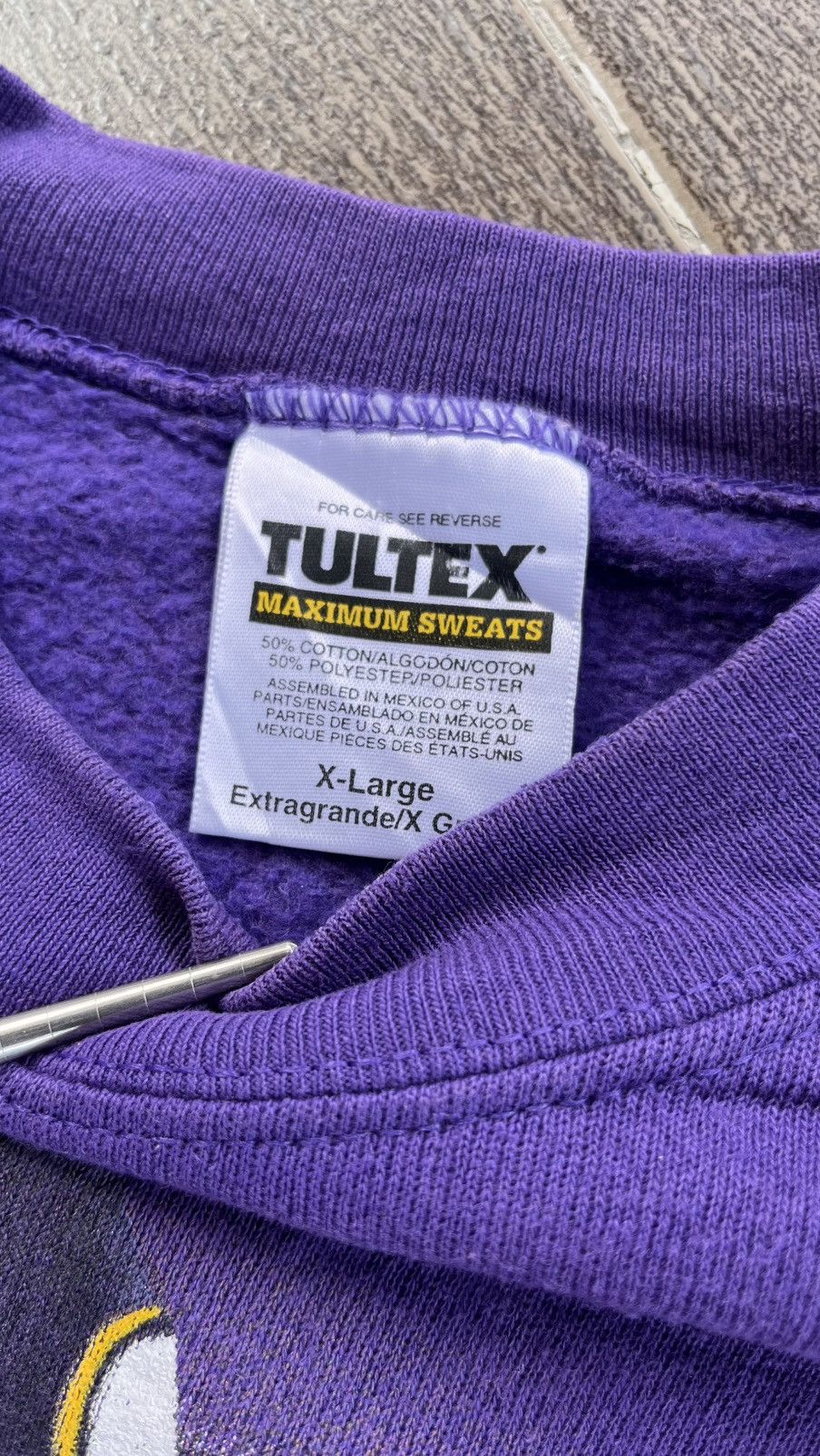 Tultex Vintage Sweatshirt NFL Vikings Size US XL / EU 56 / 4 - 4 Thumbnail