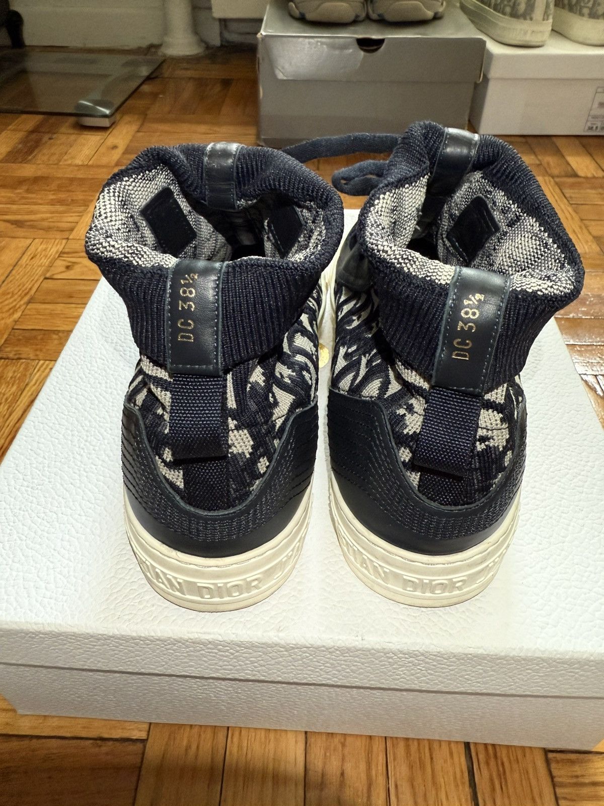 Christian Dior Monsieur × Dior Christian Dior High Top Sneakers - Deep Blue Dior Oblique Size US 8.5 / IT 38.5 - 9 Thumbnail