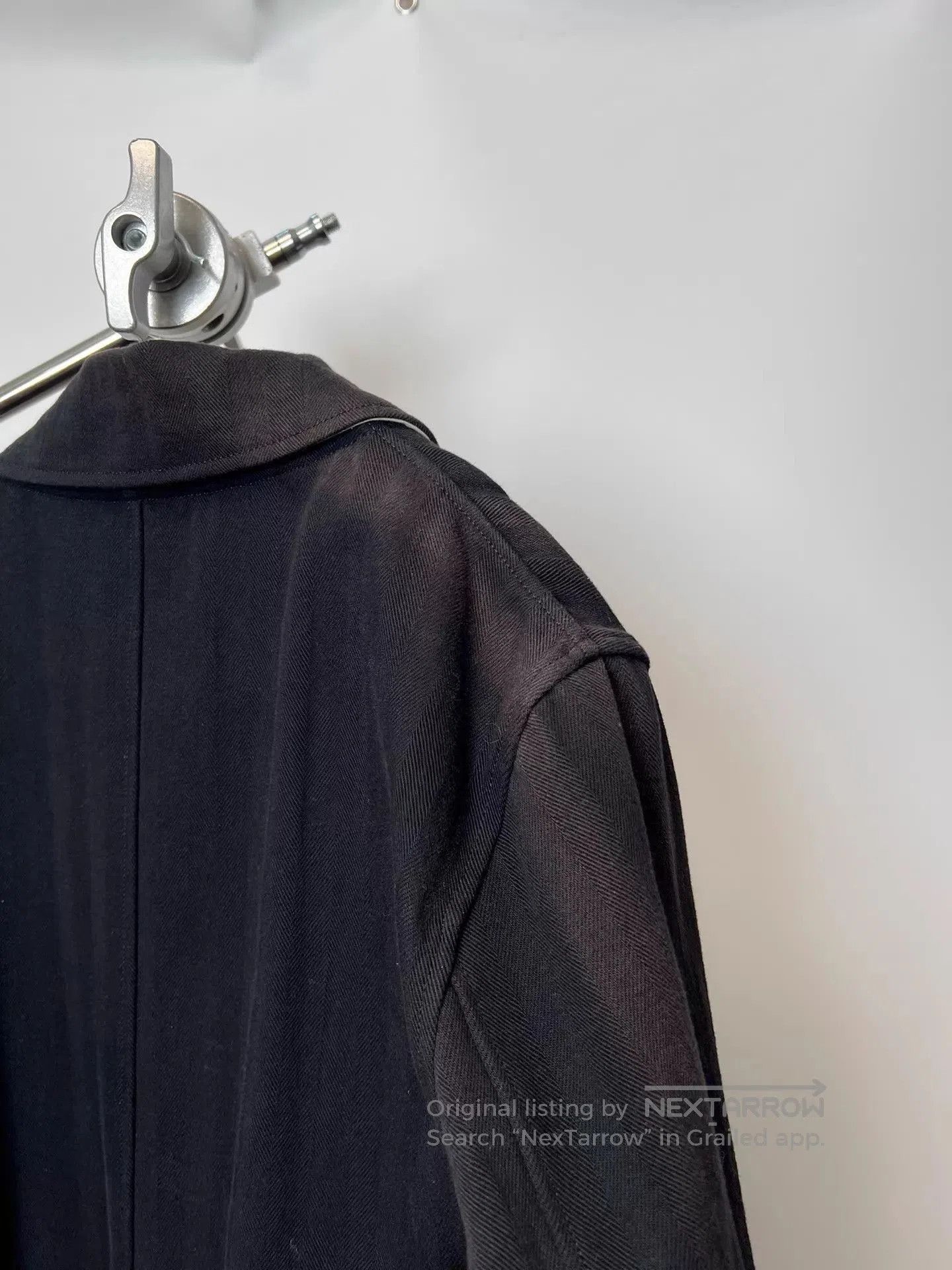 Undercover Black Long Coat with Collar . Size US L / EU 52-54 / 3 - 8 Thumbnail