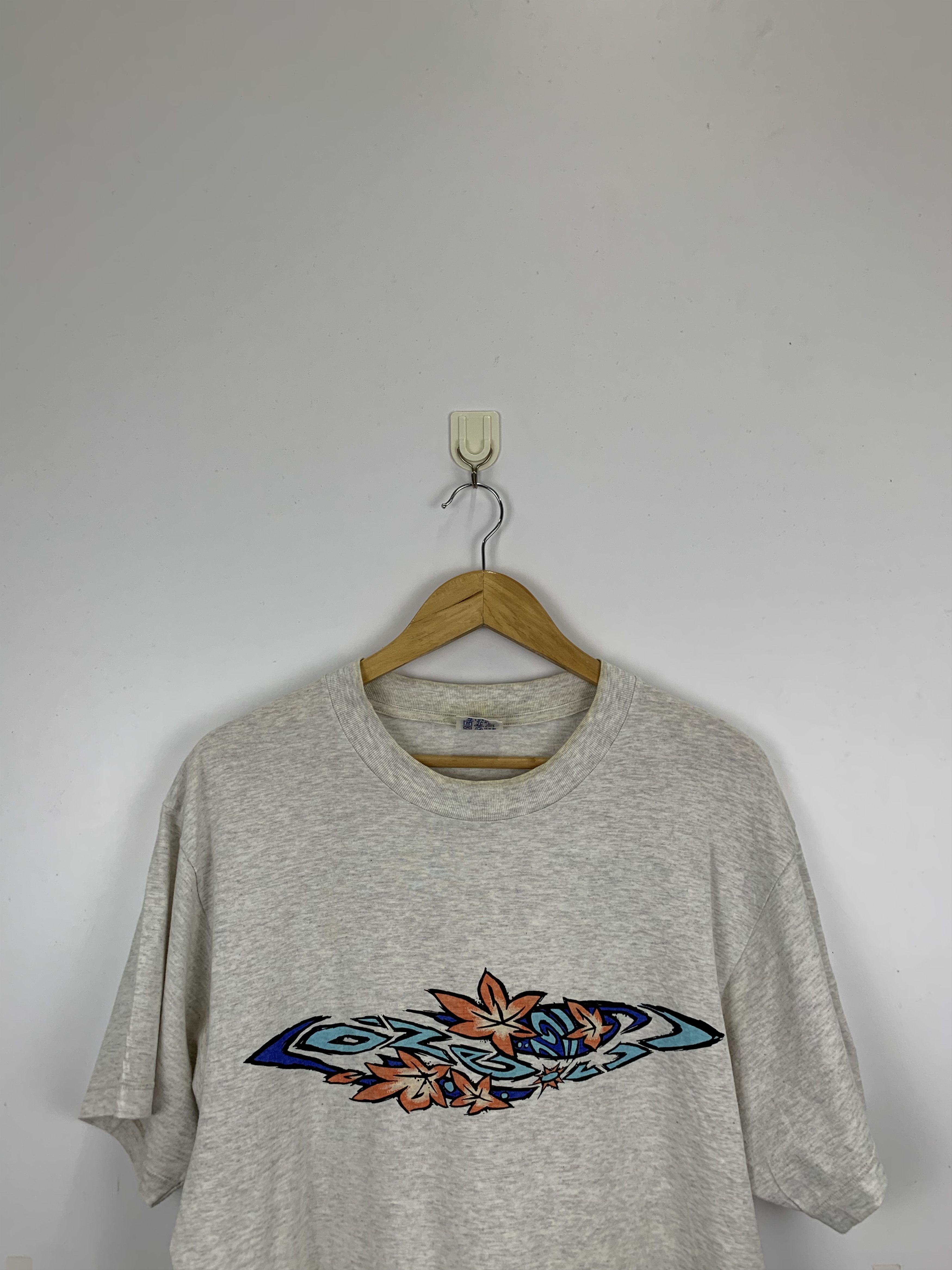 O'Neill × Vintage Vintage 90s Oneill Leaf Made In Japan T Shirt TA0115 Size US M / EU 48-50 / 2 - 2 Thumbnail